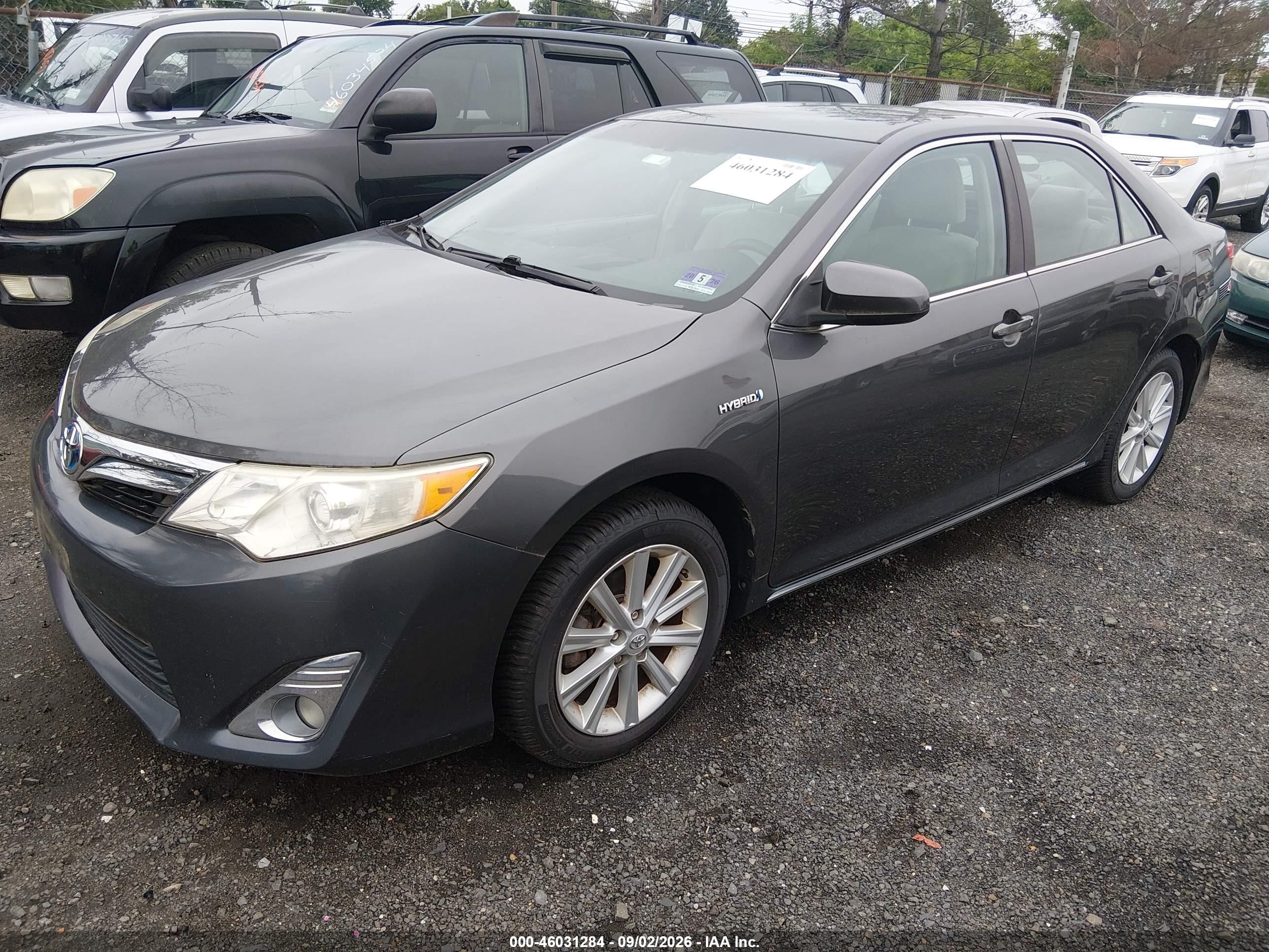 2013 Toyota Camry Hybrid Xle Серый vin: 4T1BD1FK7DU077065