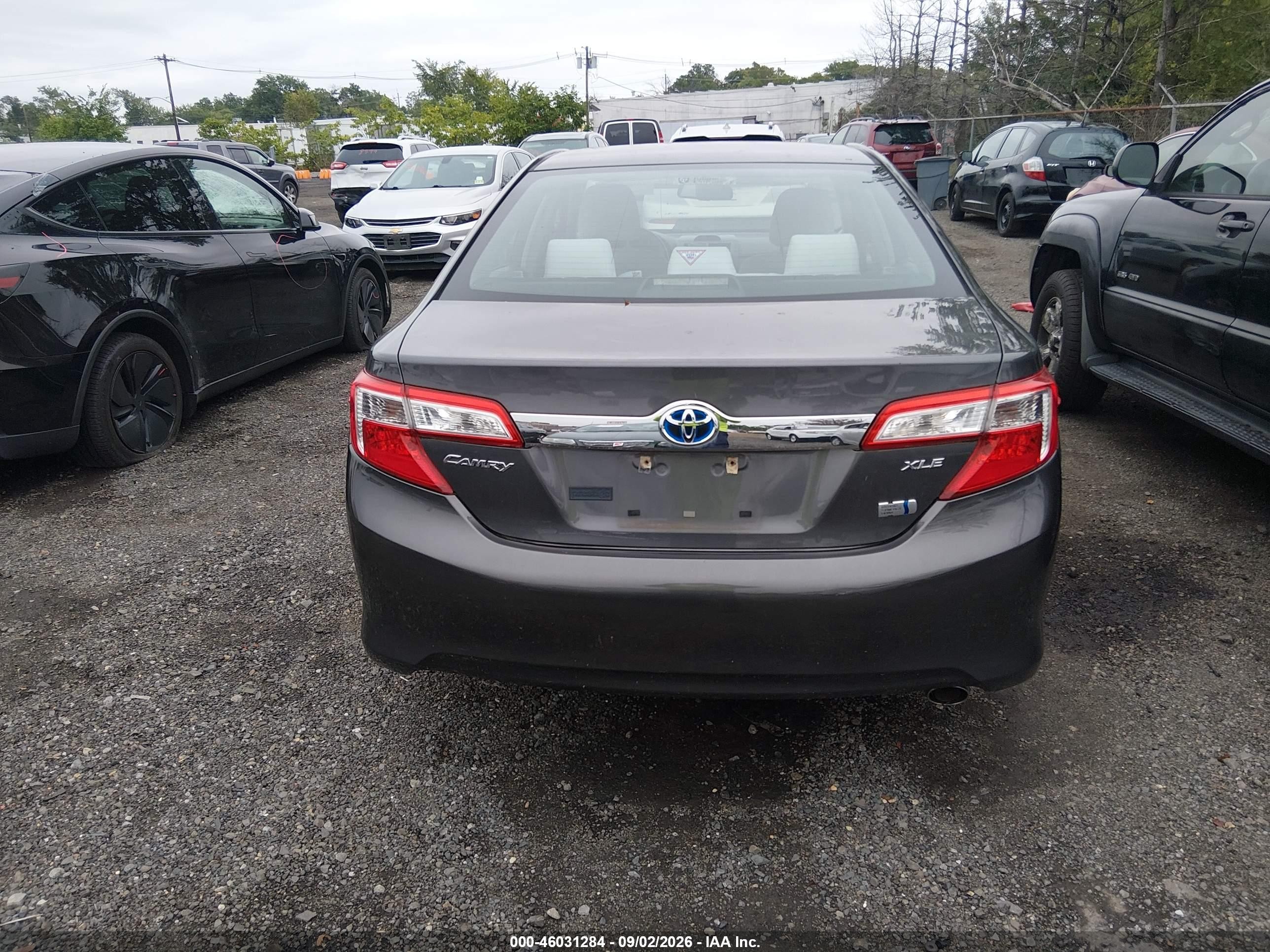 2013 Toyota Camry Hybrid Xle Серый vin: 4T1BD1FK7DU077065