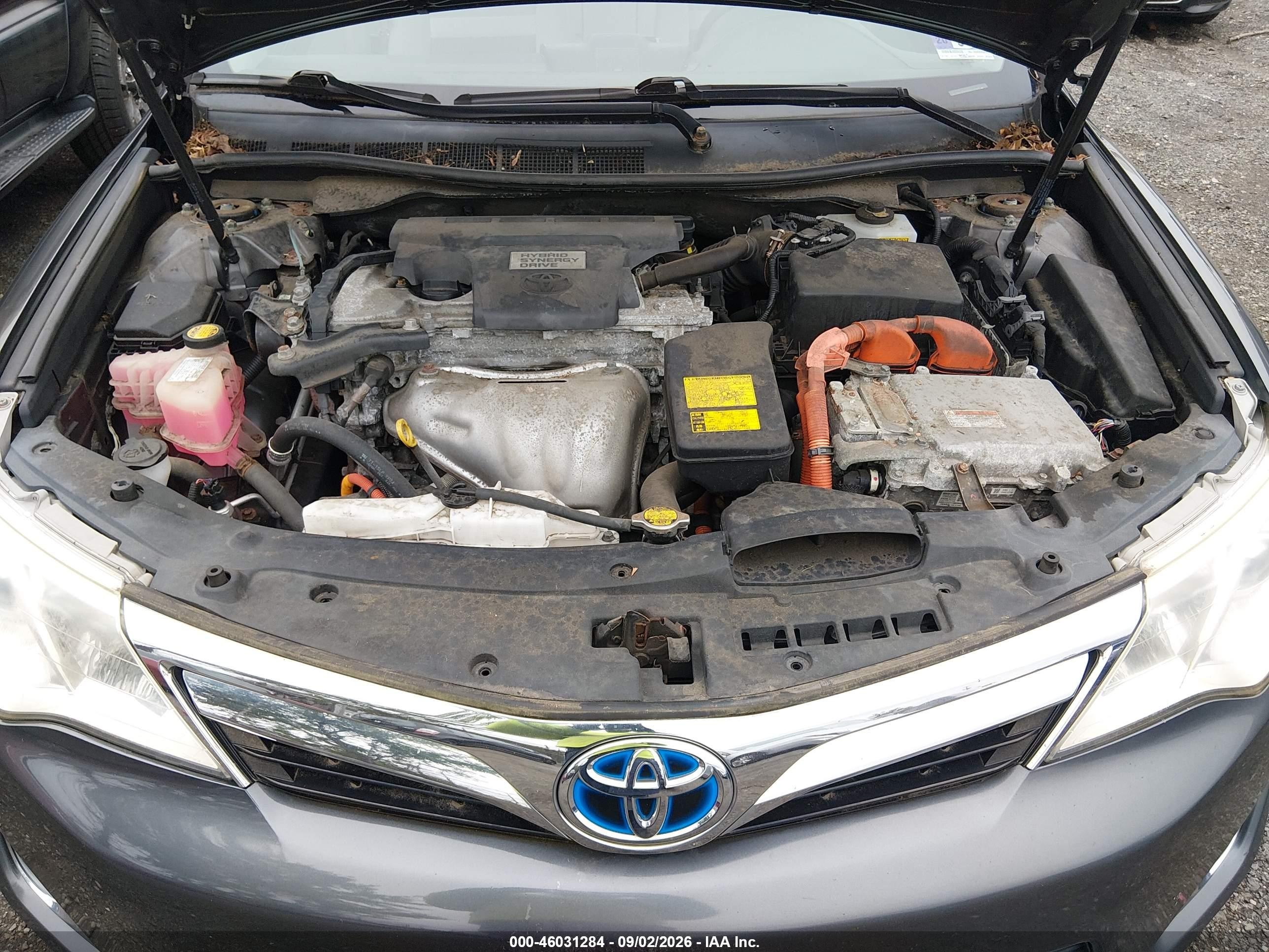 2013 Toyota Camry Hybrid Xle Серый vin: 4T1BD1FK7DU077065