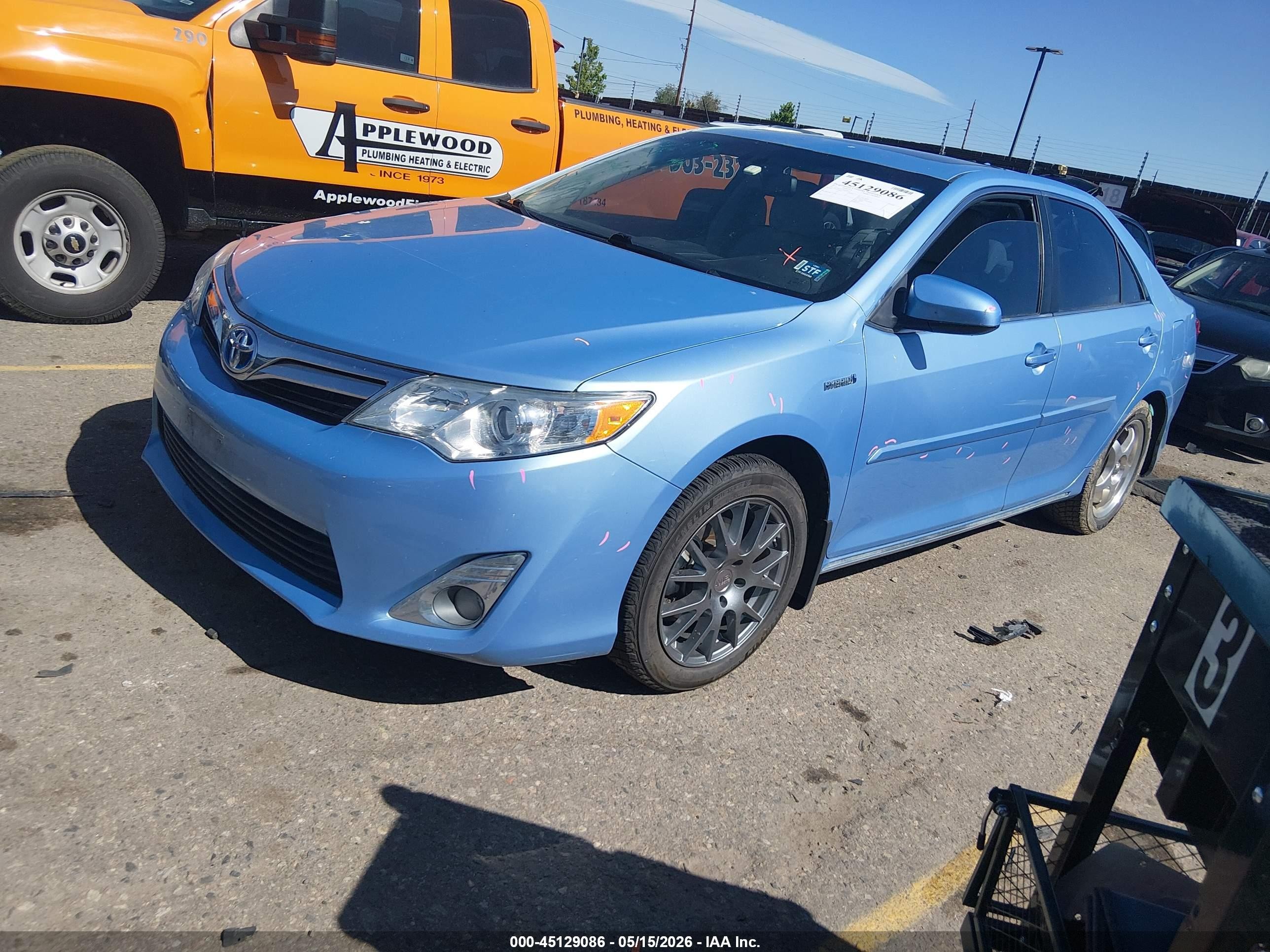 2013 Toyota Camry Hybrid Xle Blue vin: 4T1BD1FK7DU094092