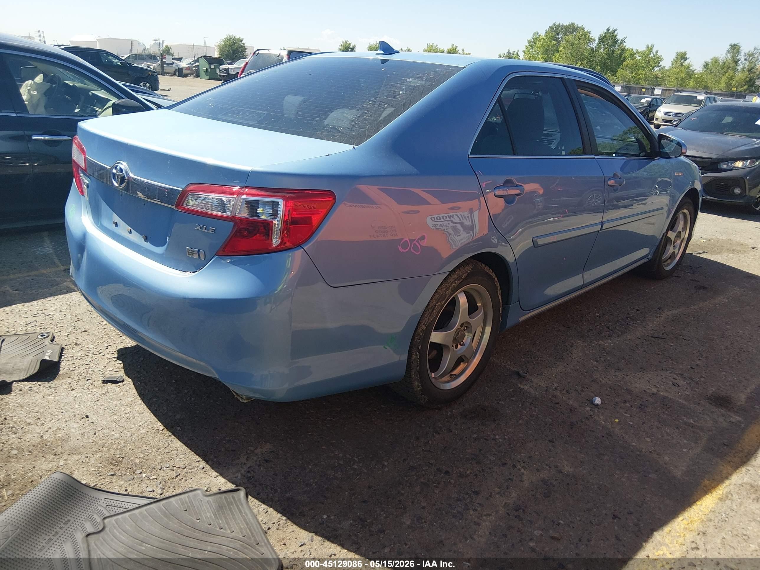 2013 Toyota Camry Hybrid Xle Blue vin: 4T1BD1FK7DU094092