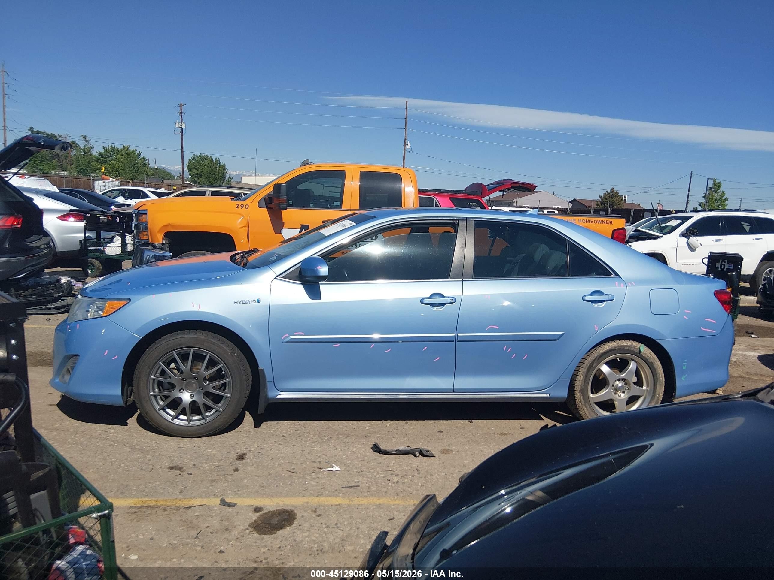 2013 Toyota Camry Hybrid Xle Blue vin: 4T1BD1FK7DU094092