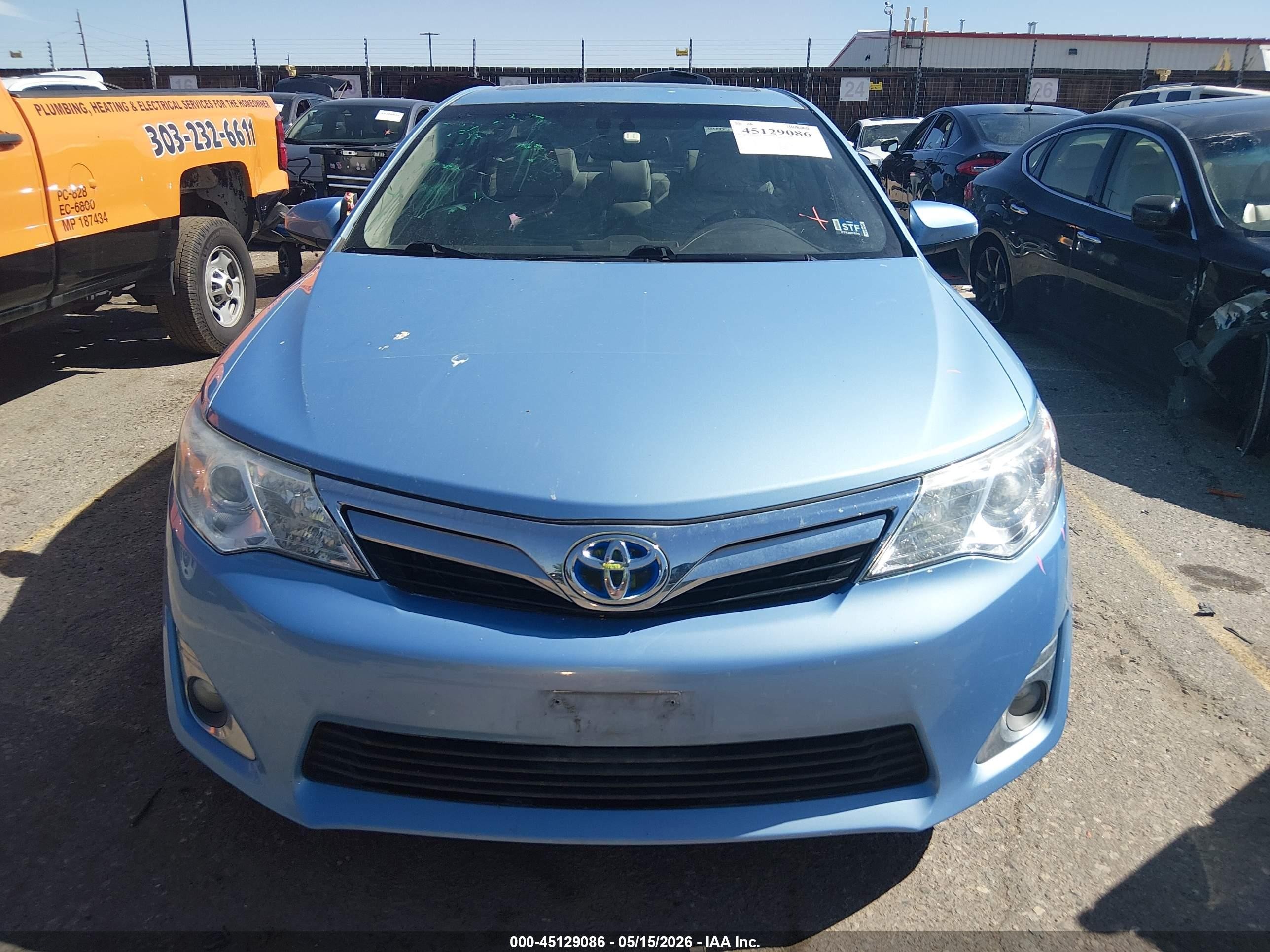 2013 Toyota Camry Hybrid Xle Blue vin: 4T1BD1FK7DU094092