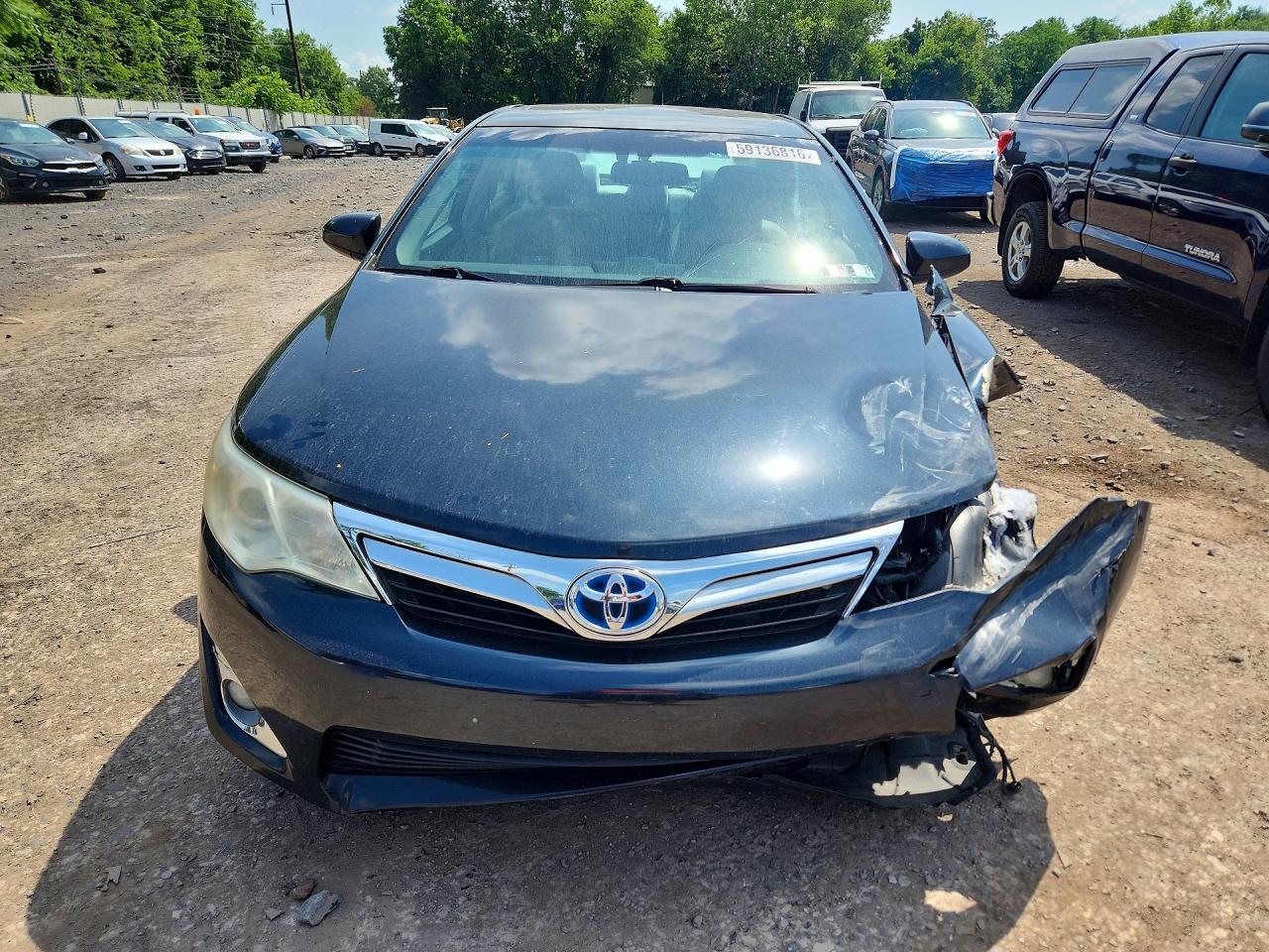 2014 Toyota Camry Hybrid Xle Black vin: 4T1BD1FK7EU108106