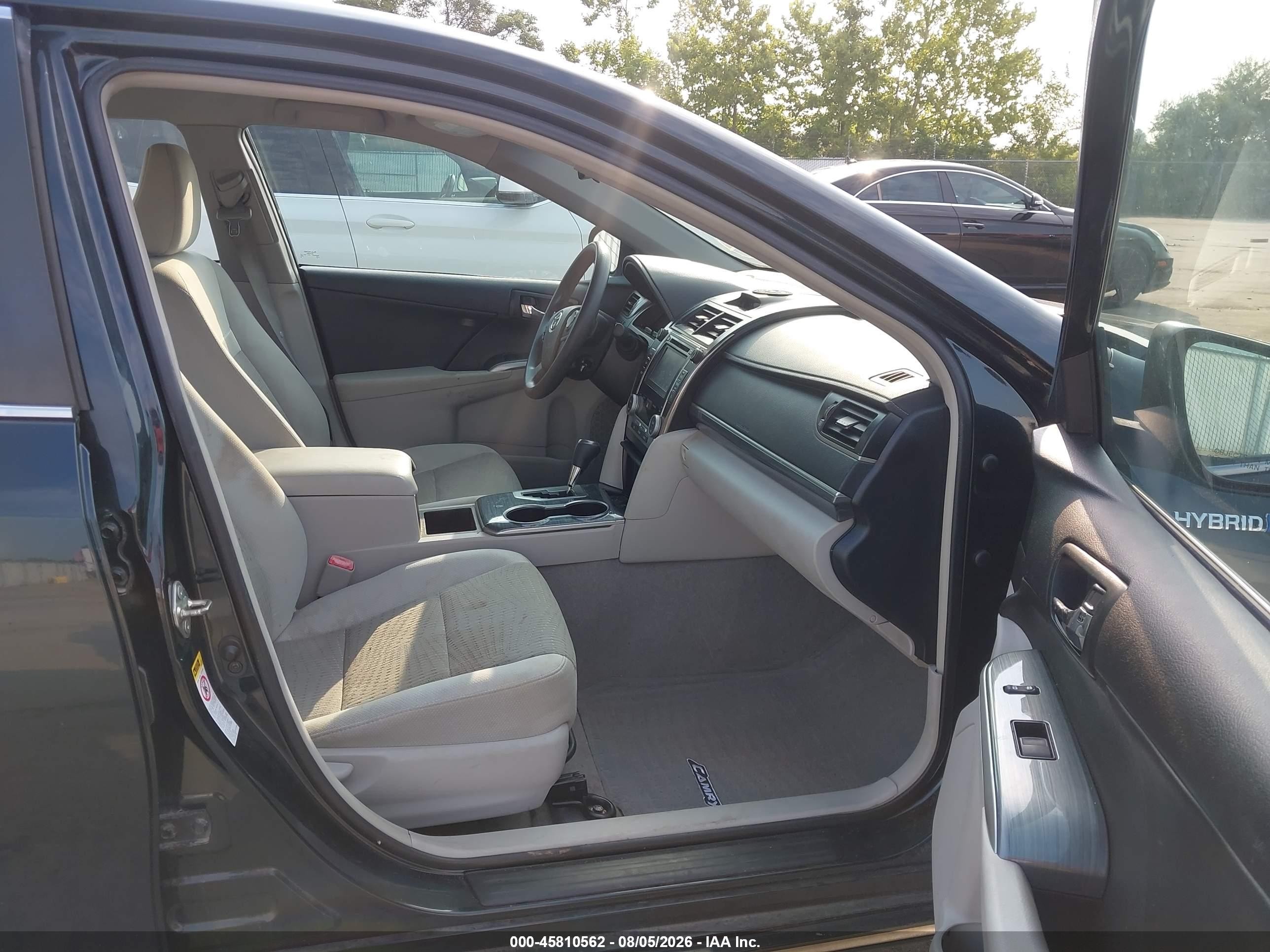 2014 Toyota Camry Hybrid Le Black vin: 4T1BD1FK7EU114326
