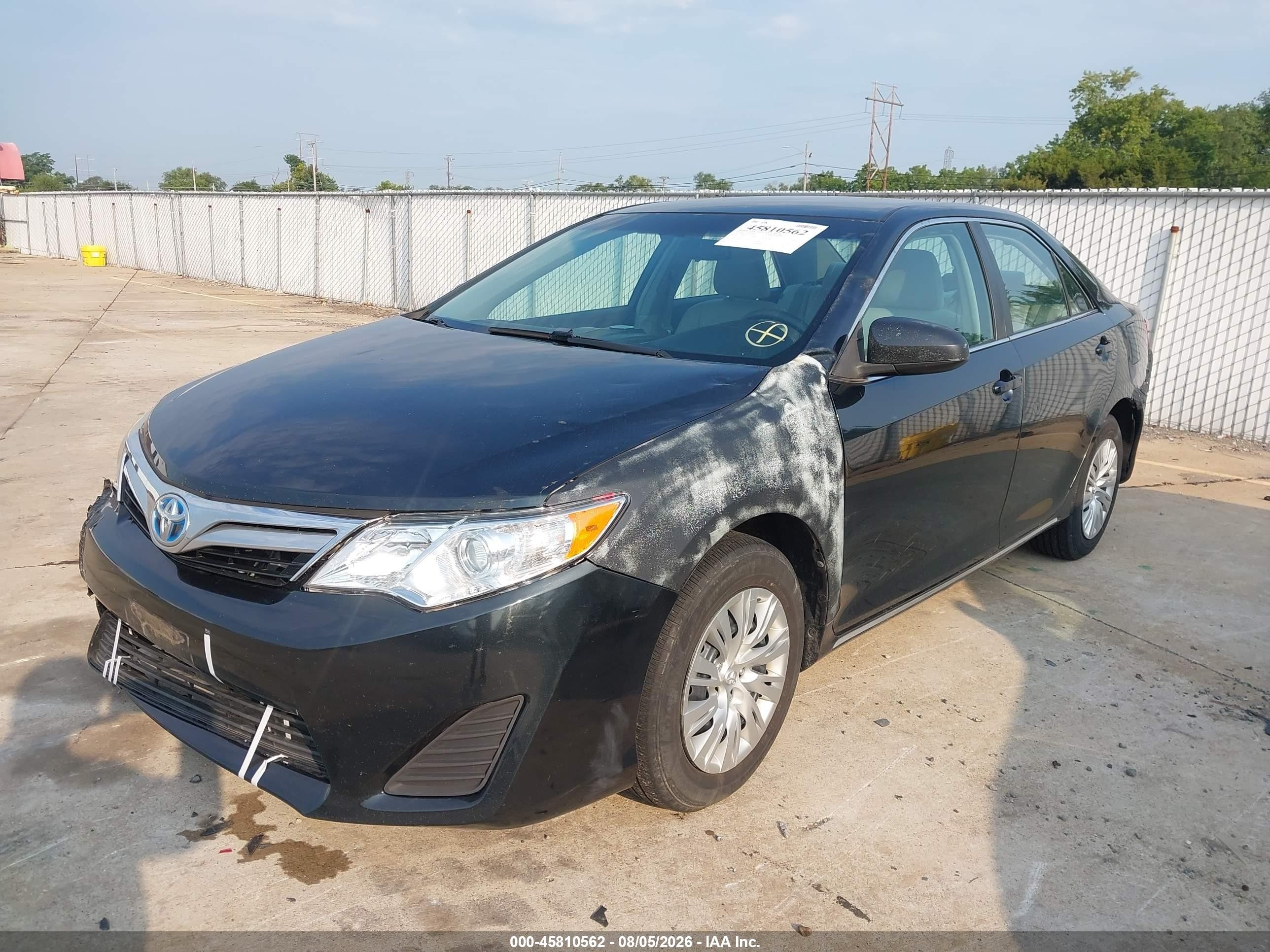 2014 Toyota Camry Hybrid Le Black vin: 4T1BD1FK7EU114326