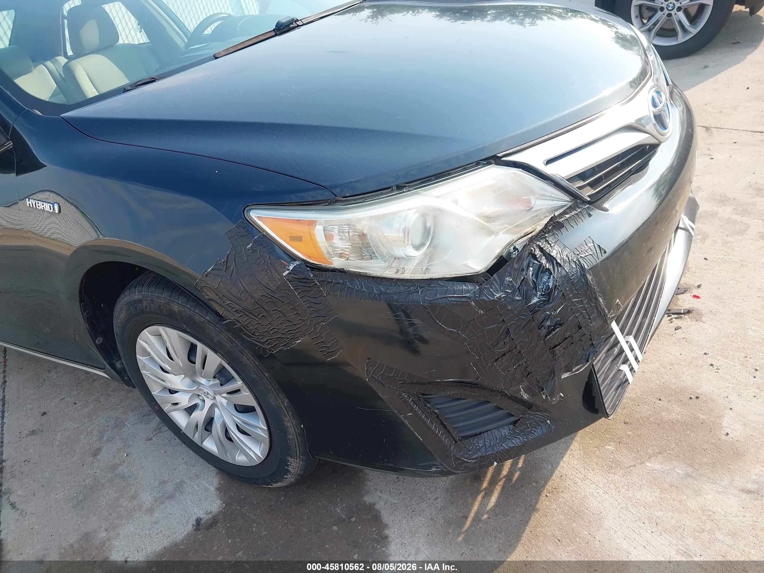 2014 Toyota Camry Hybrid Le Black vin: 4T1BD1FK7EU114326