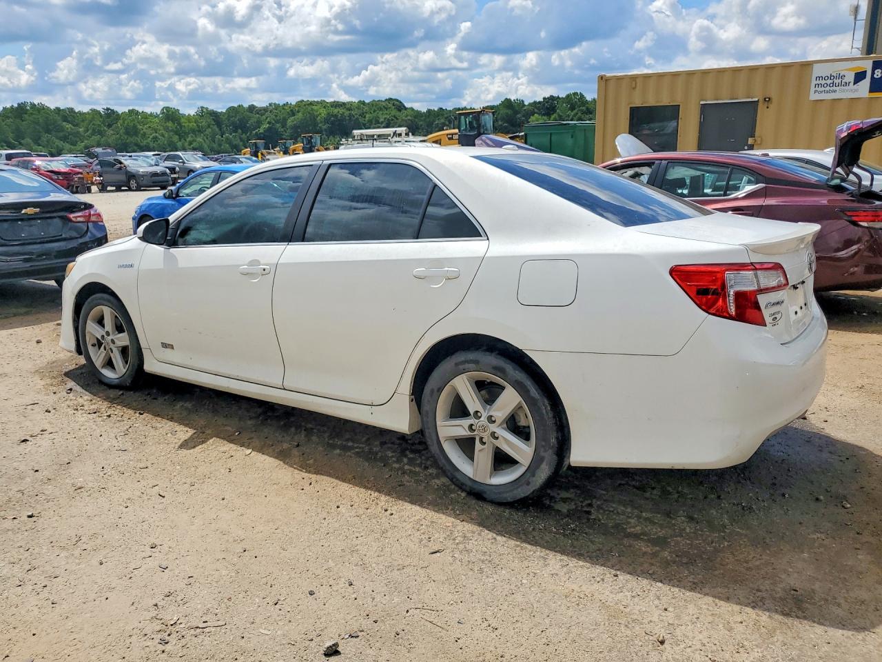 2014 Toyota Camry Hybrid Se White vin: 4T1BD1FK7EU120014