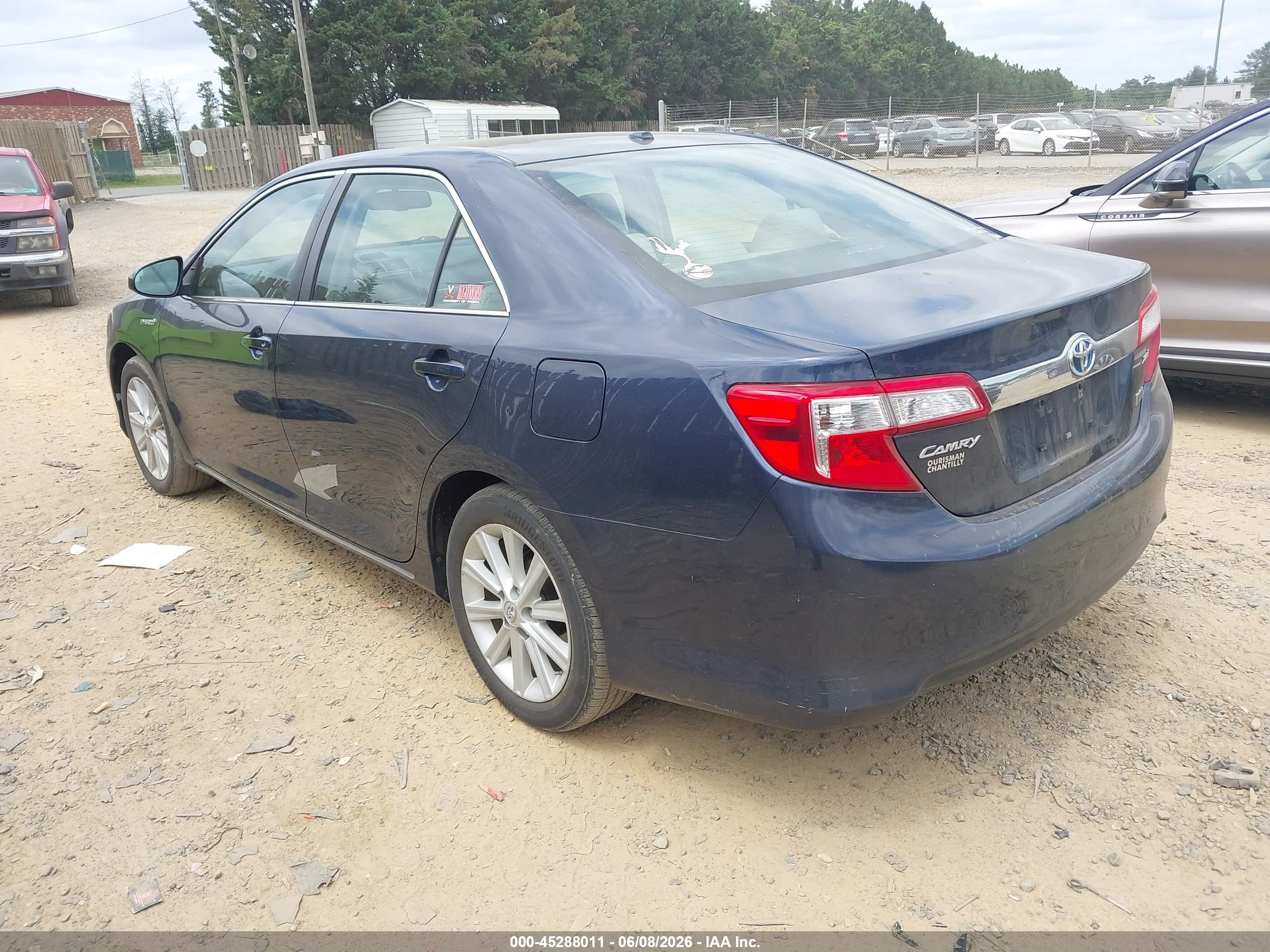 2014 Toyota Camry Hybrid Xle Navy vin: 4T1BD1FK7EU121079