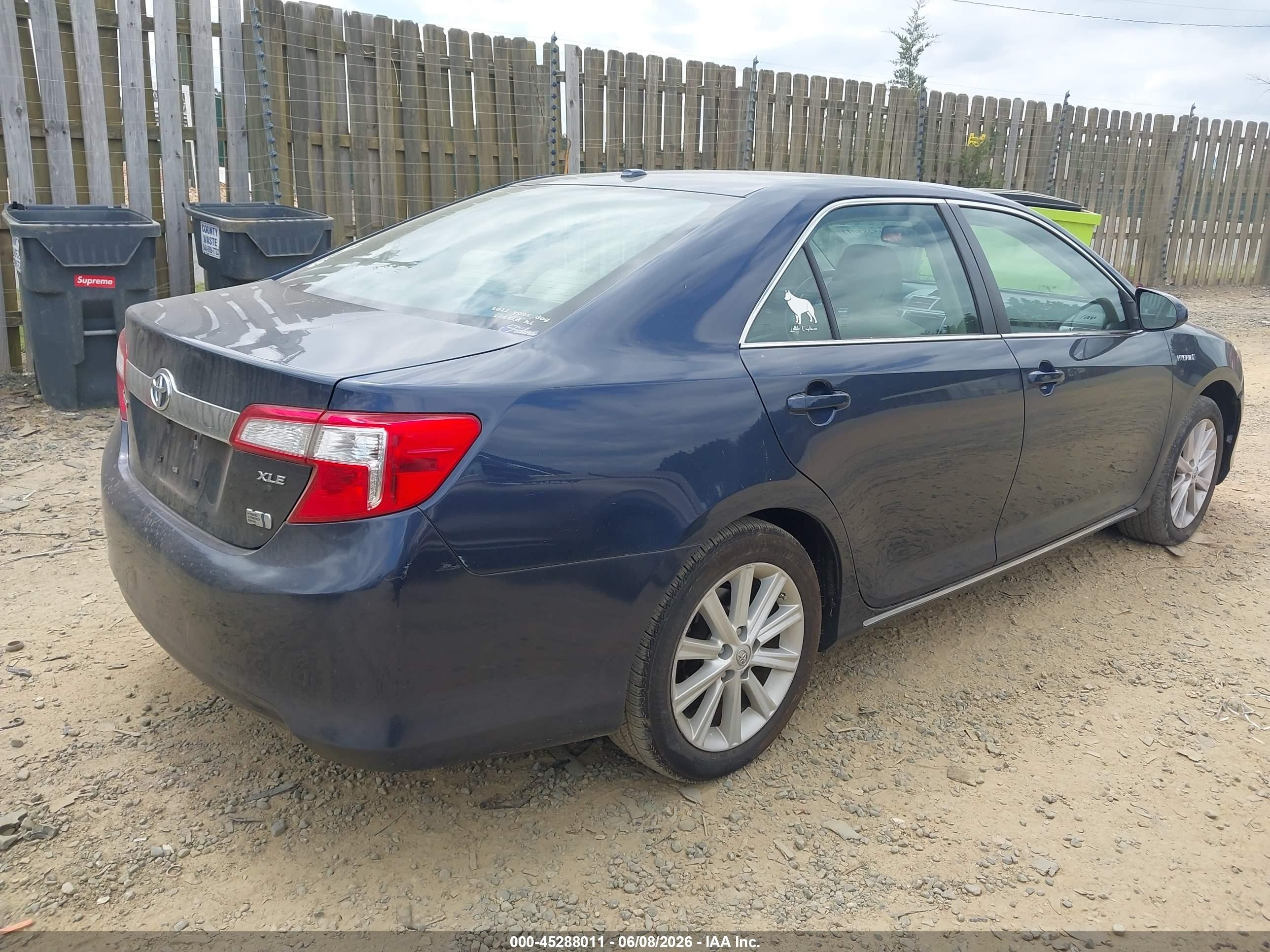 2014 Toyota Camry Hybrid Xle Navy vin: 4T1BD1FK7EU121079