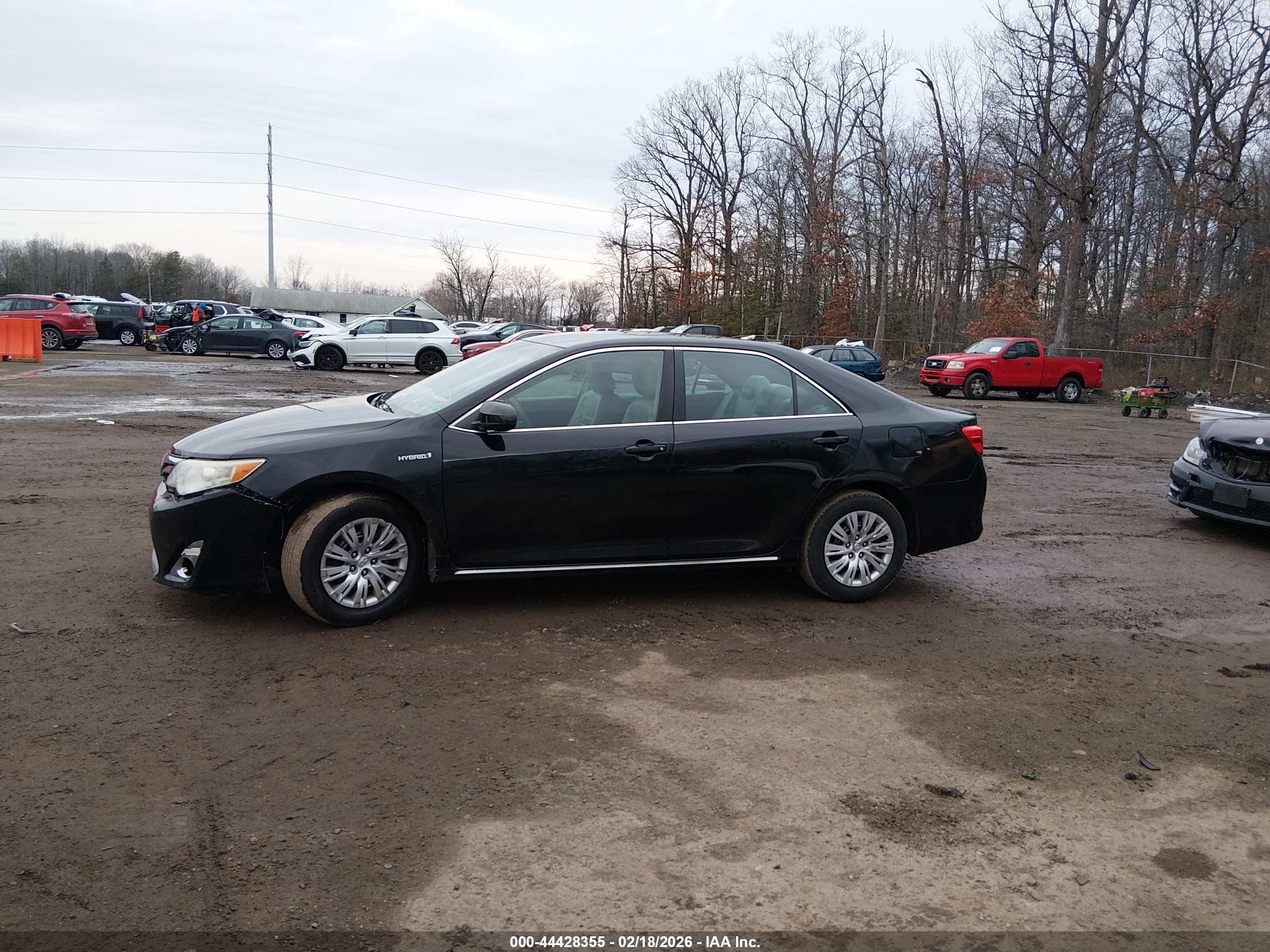 2014 Toyota Camry Hybrid Le Black vin: 4T1BD1FK7EU123561