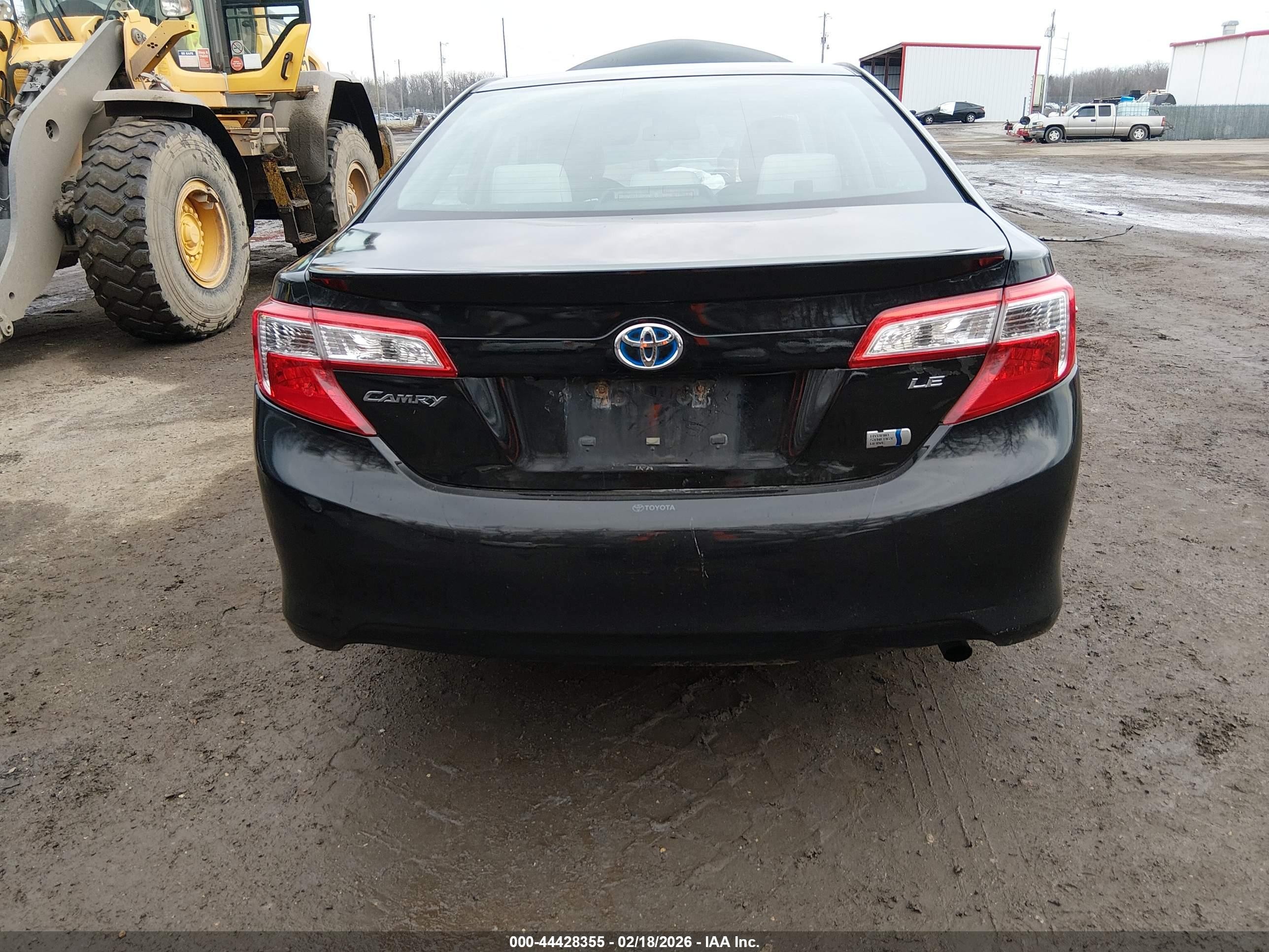2014 Toyota Camry Hybrid Le Black vin: 4T1BD1FK7EU123561