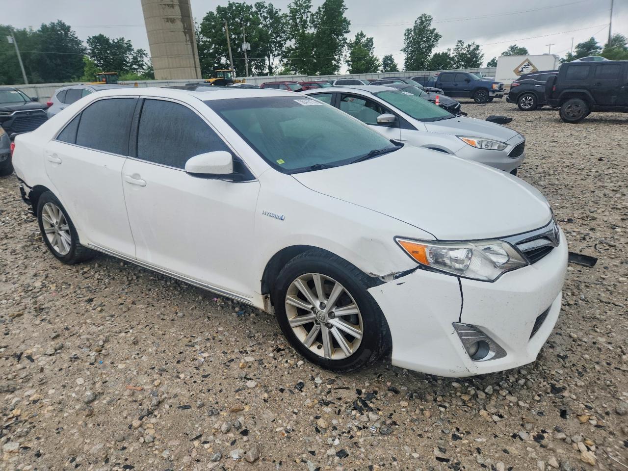 2014 Toyota Camry Hybrid Xle White vin: 4T1BD1FK7EU131689