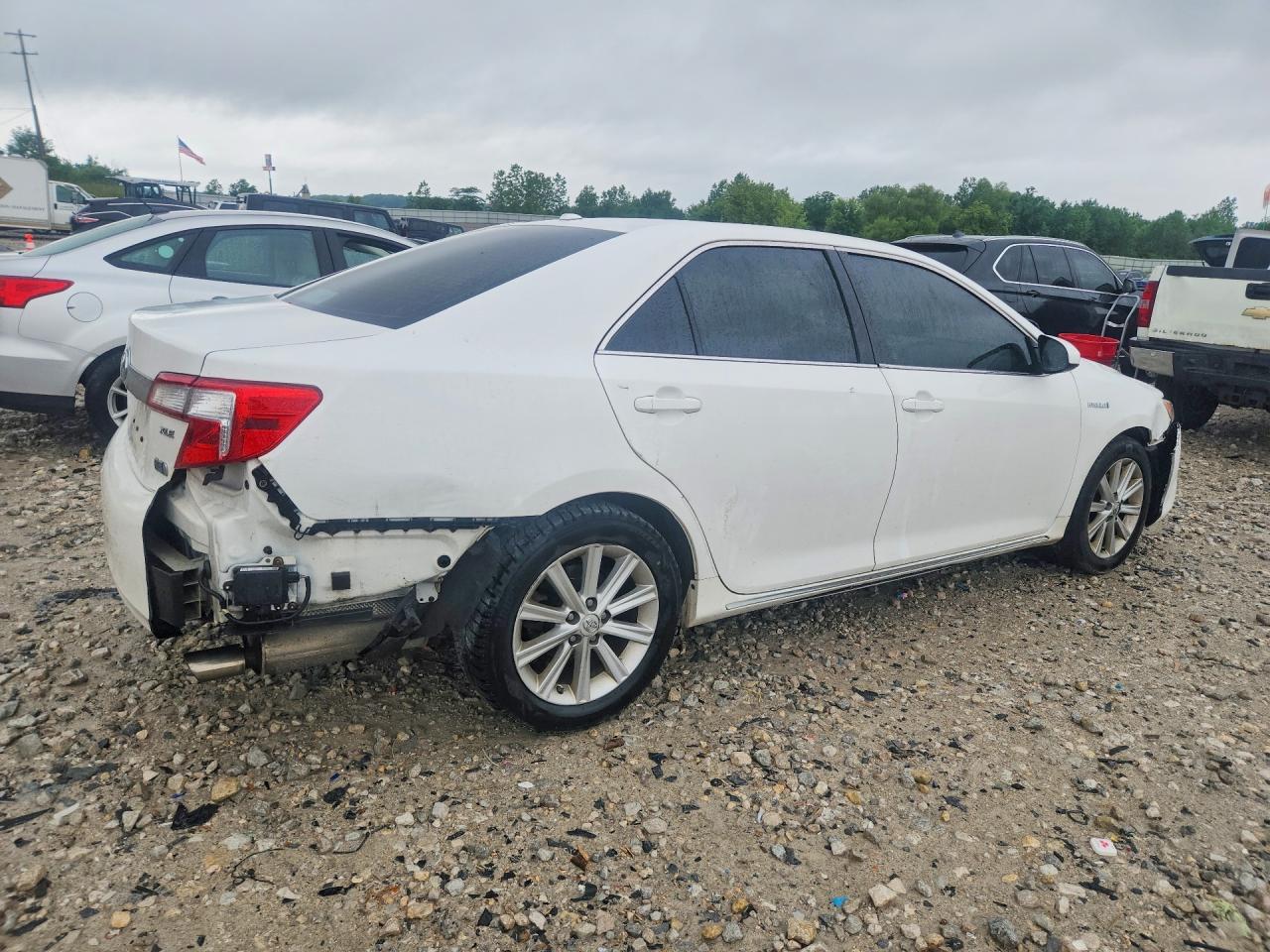 2014 Toyota Camry Hybrid Xle White vin: 4T1BD1FK7EU131689