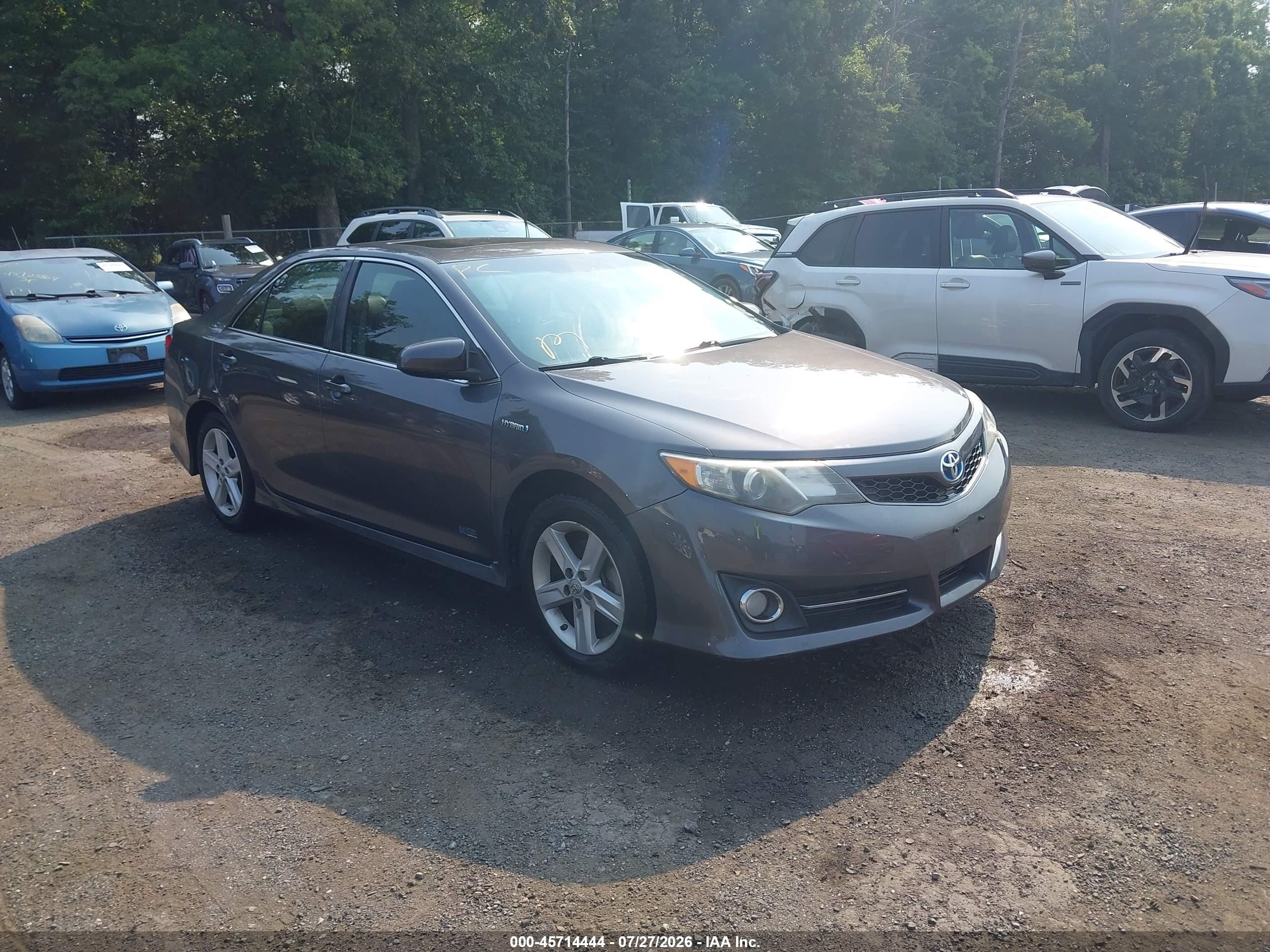 2014 Toyota Camry Hybrid Se Limited Edition Серый vin: 4T1BD1FK7EU131773