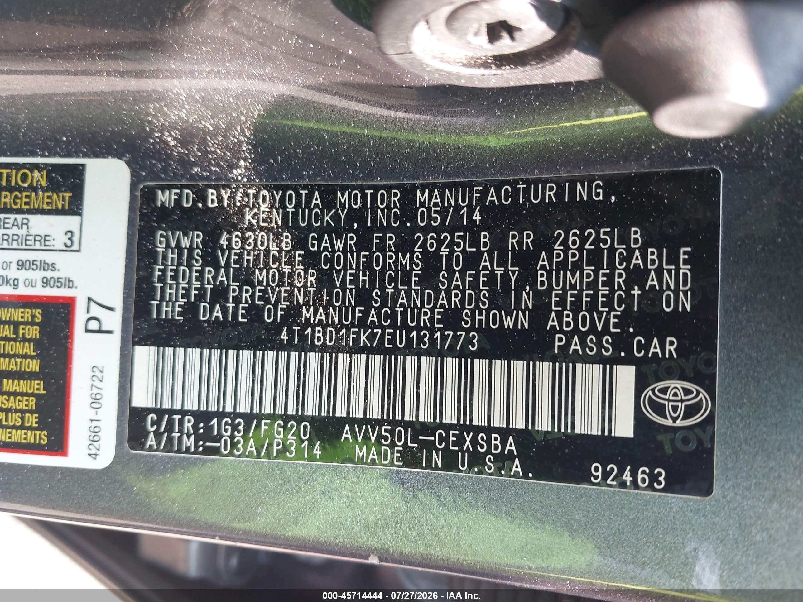 2014 Toyota Camry Hybrid Se Limited Edition Gray vin: 4T1BD1FK7EU131773