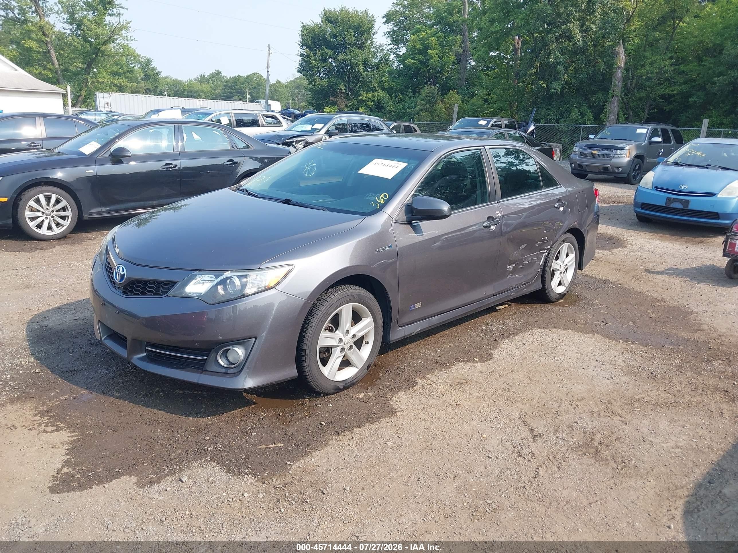 2014 Toyota Camry Hybrid Se Limited Edition Gray vin: 4T1BD1FK7EU131773
