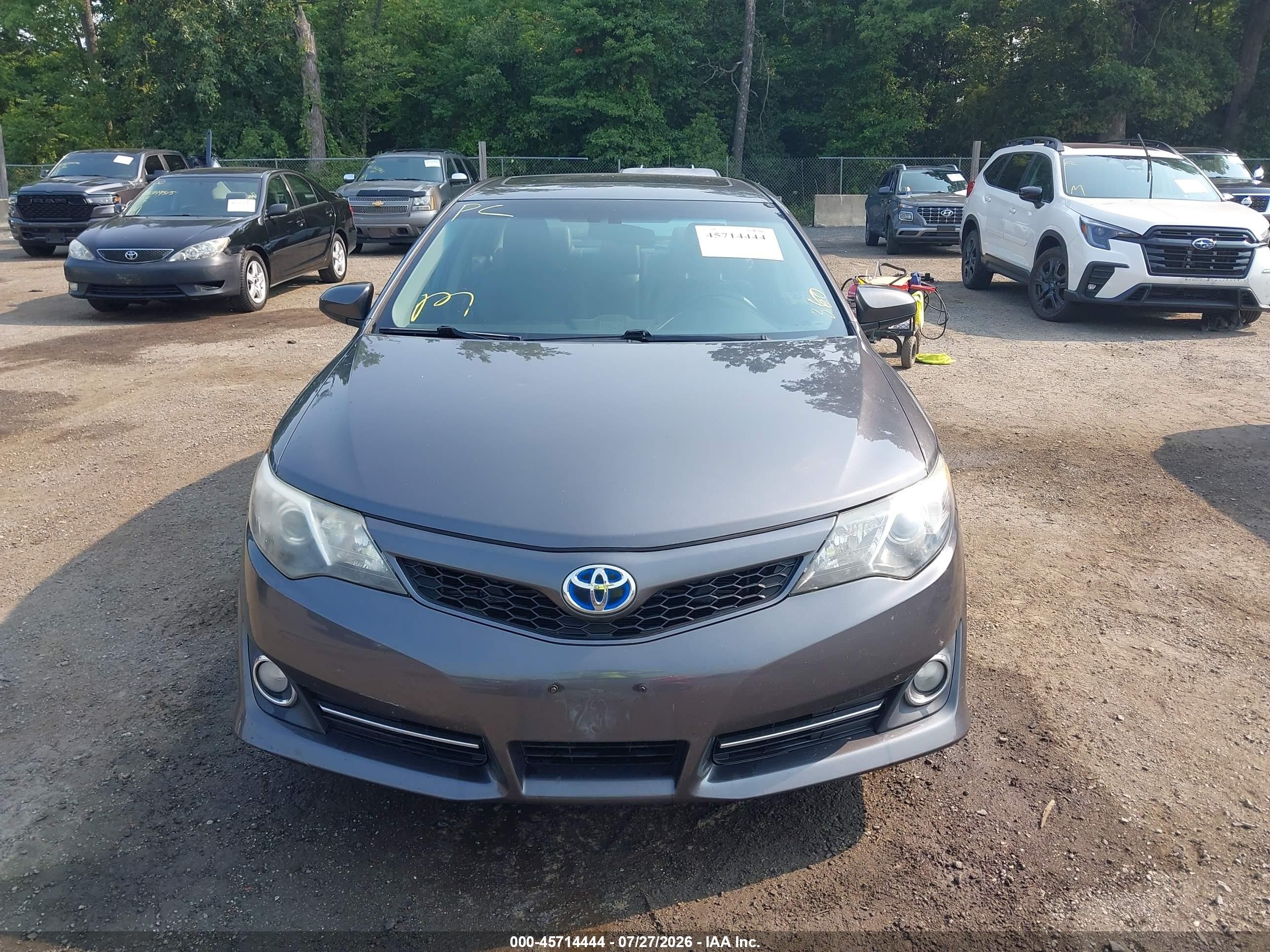 2014 Toyota Camry Hybrid Se Limited Edition Gray vin: 4T1BD1FK7EU131773