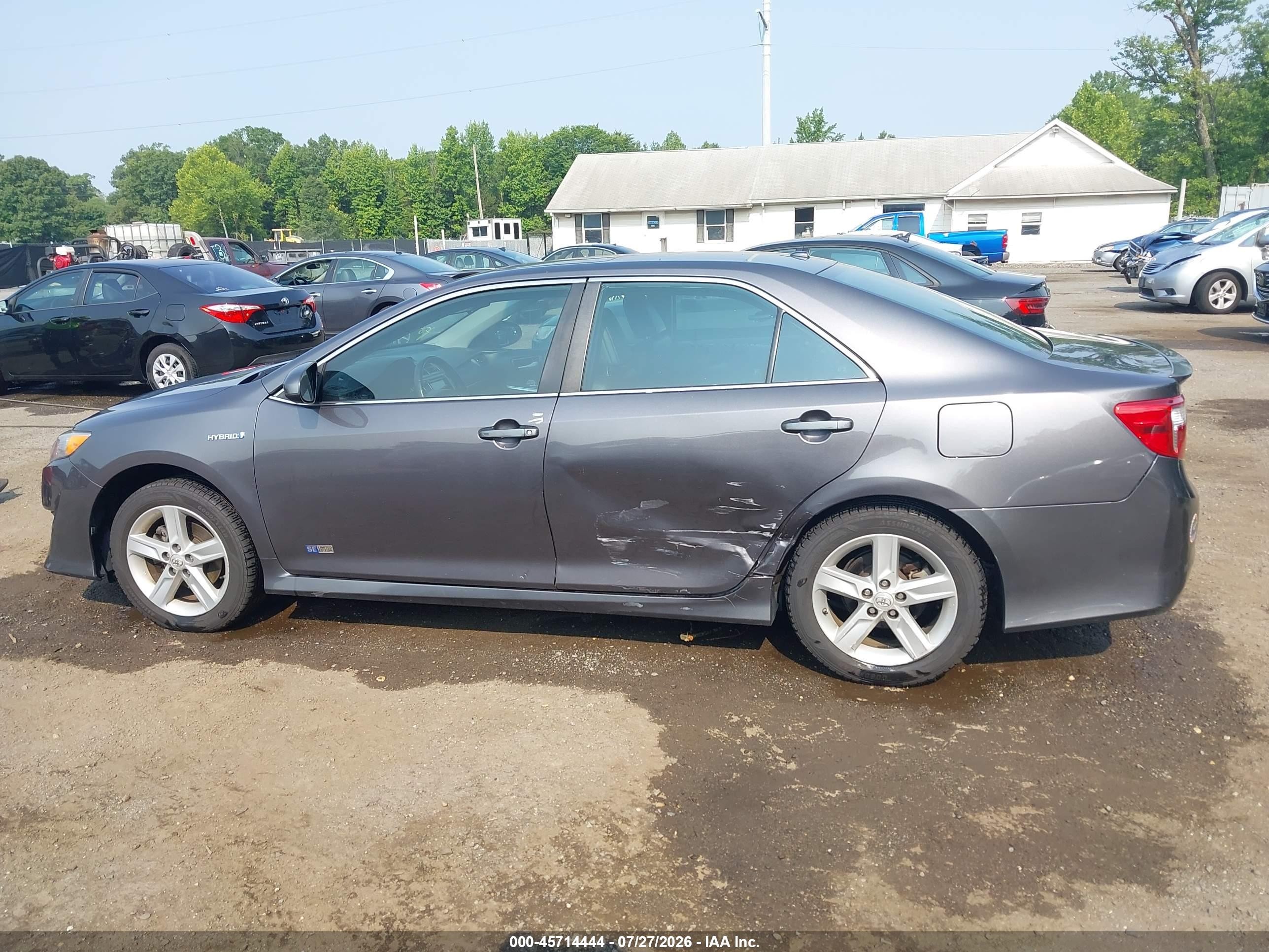 2014 Toyota Camry Hybrid Se Limited Edition Gray vin: 4T1BD1FK7EU131773