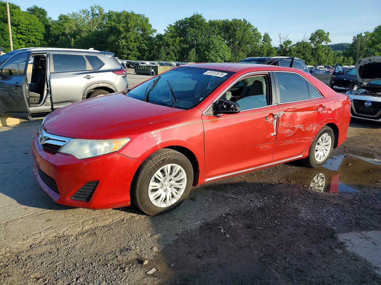 2014 Toyota Camry Hybrid Le Red vin: 4T1BD1FK7EU134995