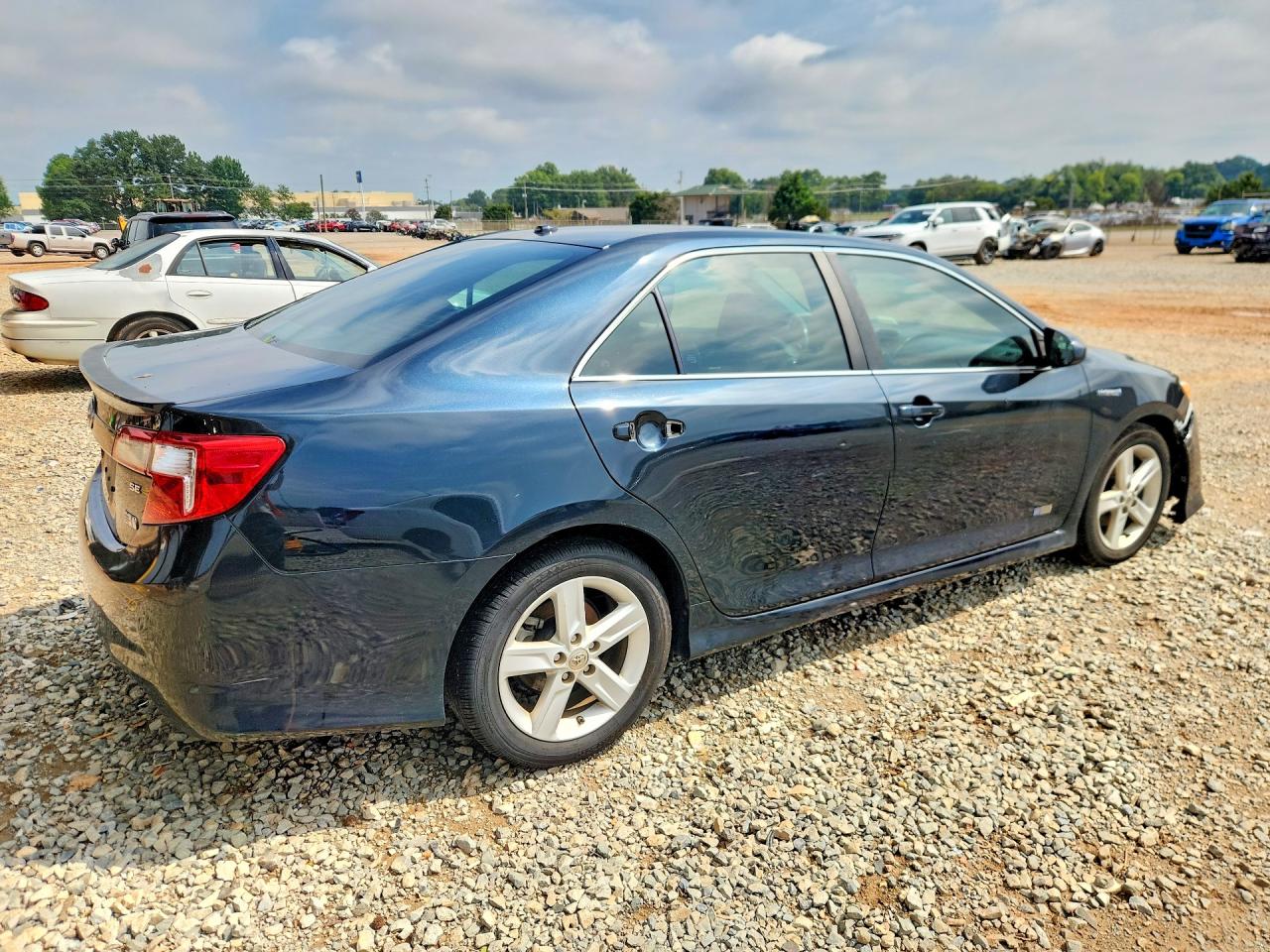 2014 Toyota Camry Hybrid Se Blue vin: 4T1BD1FK7EU137069