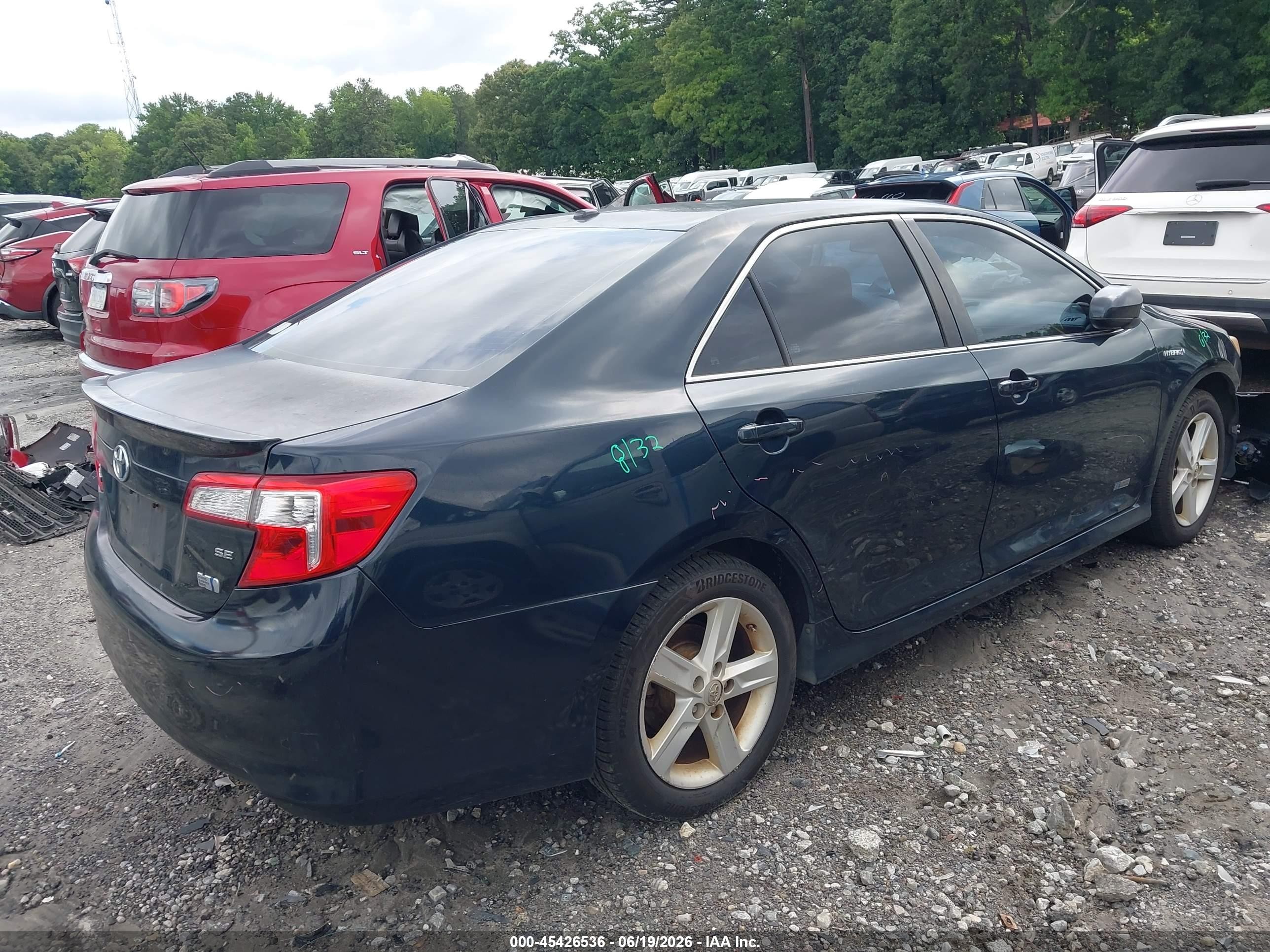 2014 Toyota Camry Hybrid Se Limited Edition Dark Blue vin: 4T1BD1FK7EU138724