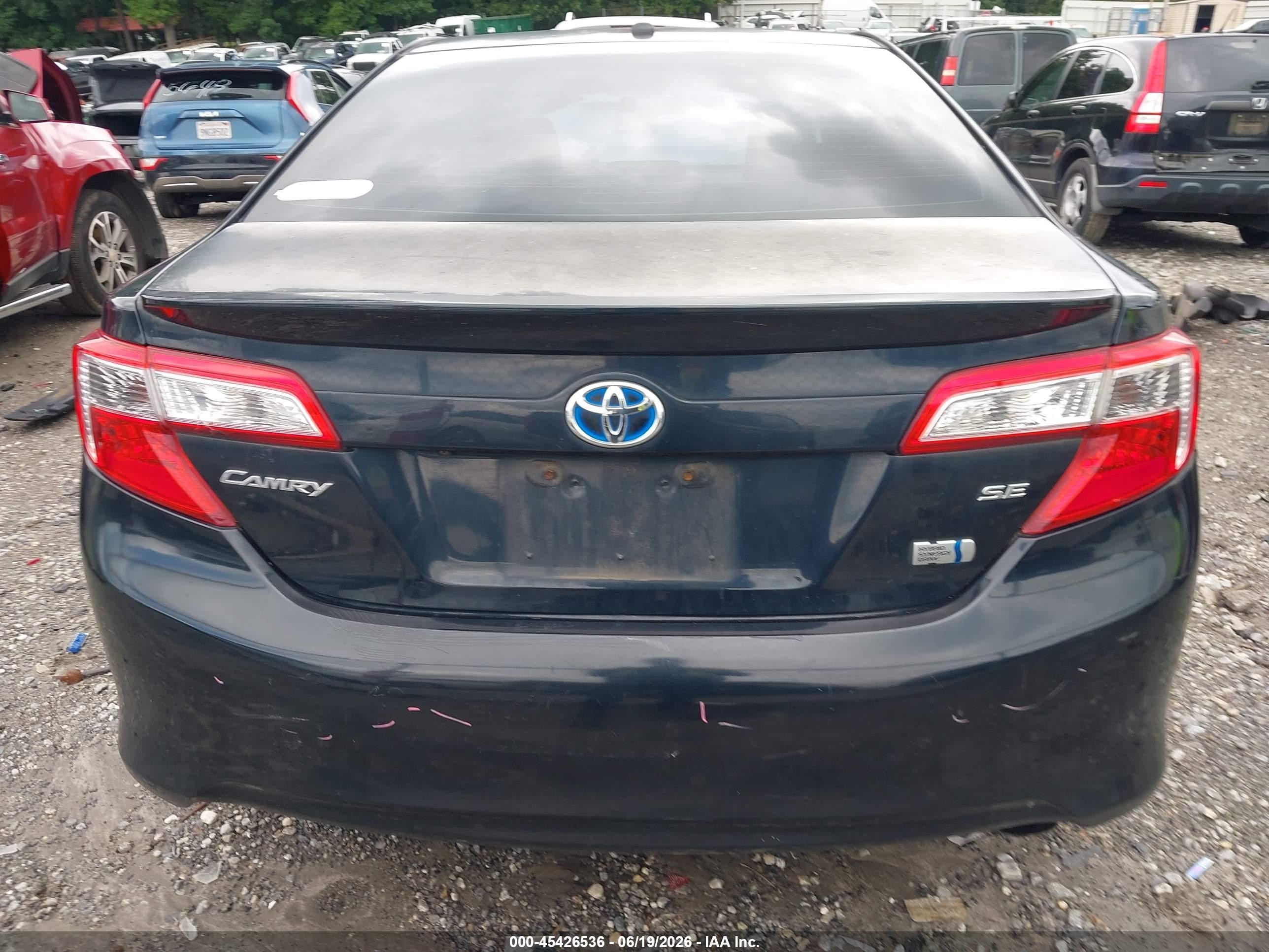 2014 Toyota Camry Hybrid Se Limited Edition Dark Blue vin: 4T1BD1FK7EU138724