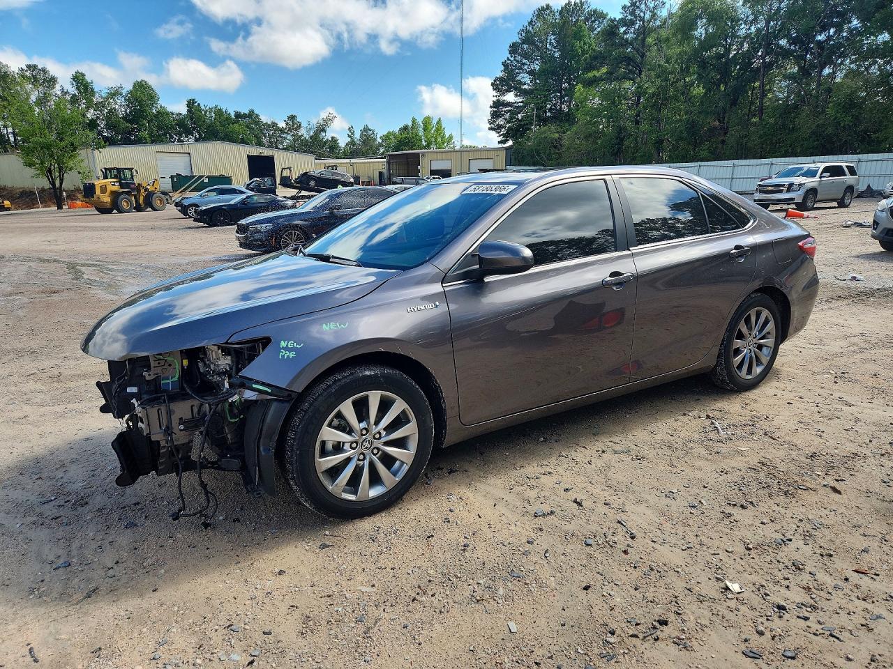 2015 Toyota Camry Hybrid Xle Gray vin: 4T1BD1FK7FU151751