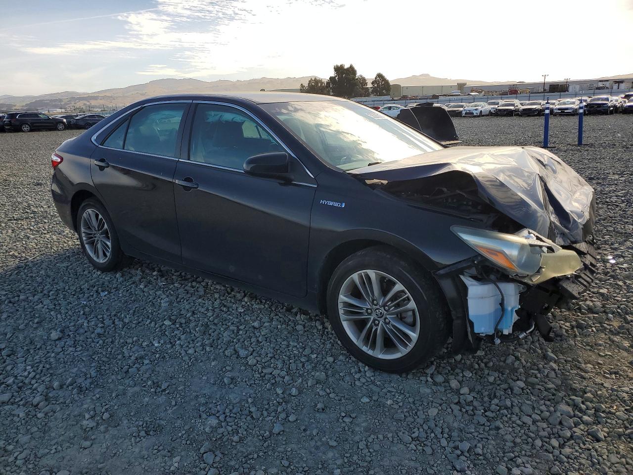 2015 Toyota Camry Hybrid Se Black vin: 4T1BD1FK7FU151992