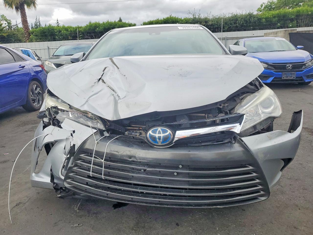 2015 Toyota Camry Hybrid Xle Серый vin: 4T1BD1FK7FU154522