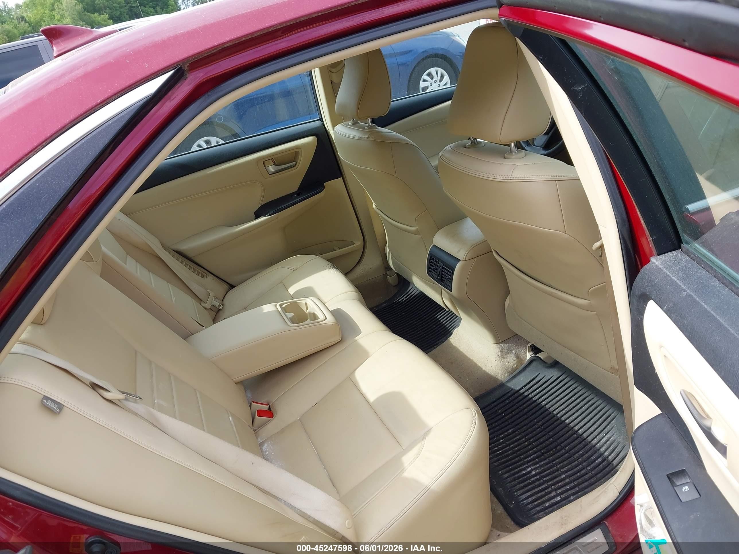2015 Toyota Camry Hybrid Xle Red vin: 4T1BD1FK7FU155489