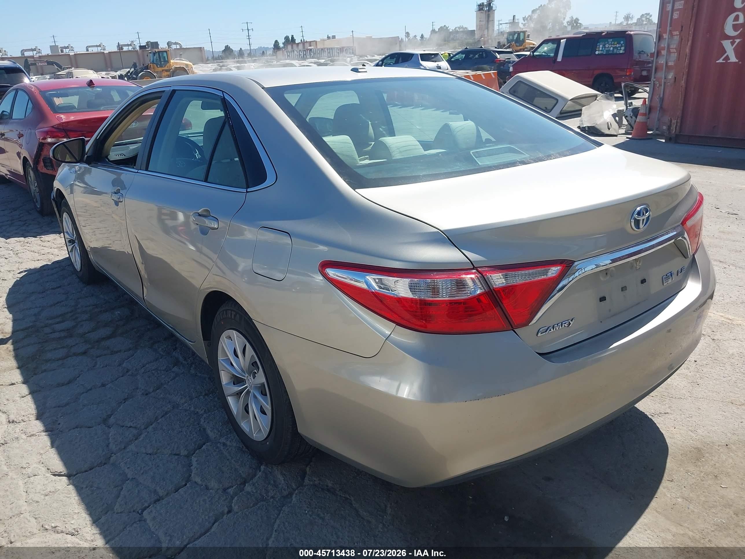 2015 Toyota Camry Hybrid Le Gray vin: 4T1BD1FK7FU157887