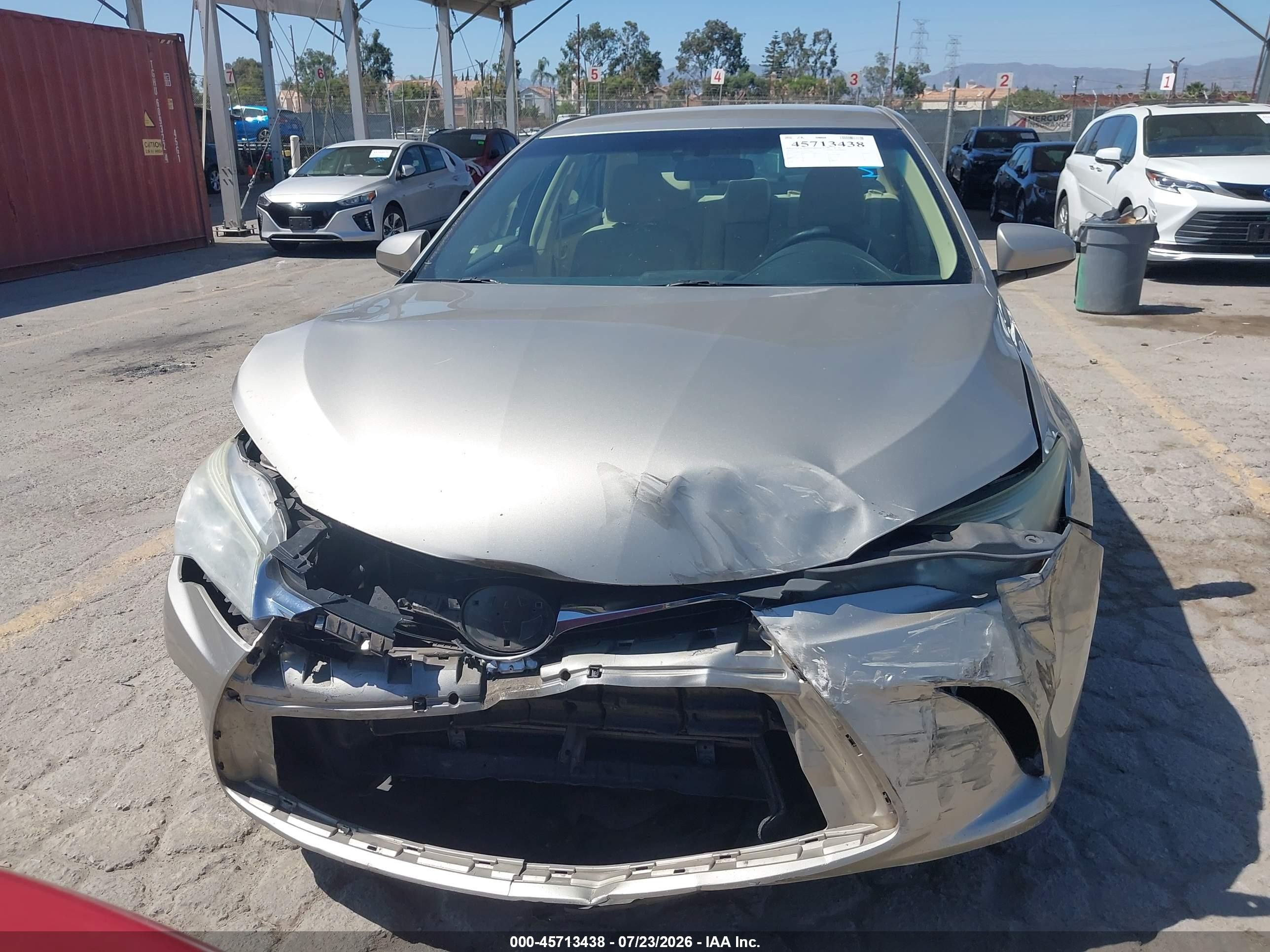 2015 Toyota Camry Hybrid Le Gray vin: 4T1BD1FK7FU157887