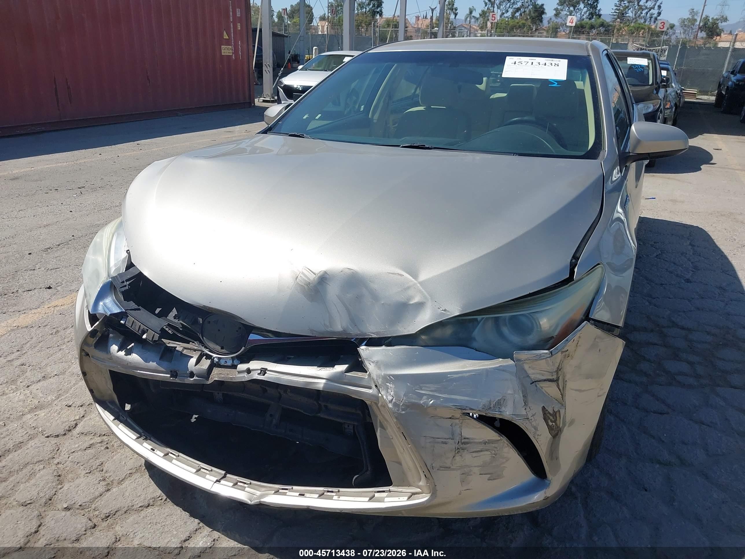 2015 Toyota Camry Hybrid Le Gray vin: 4T1BD1FK7FU157887
