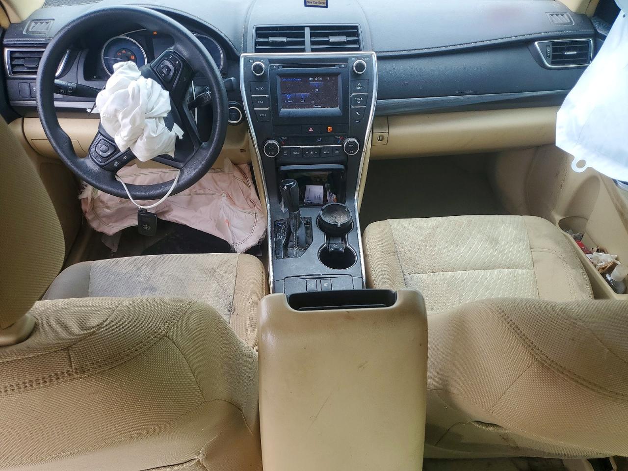 2015 Toyota Camry Hybrid Le White vin: 4T1BD1FK7FU162152