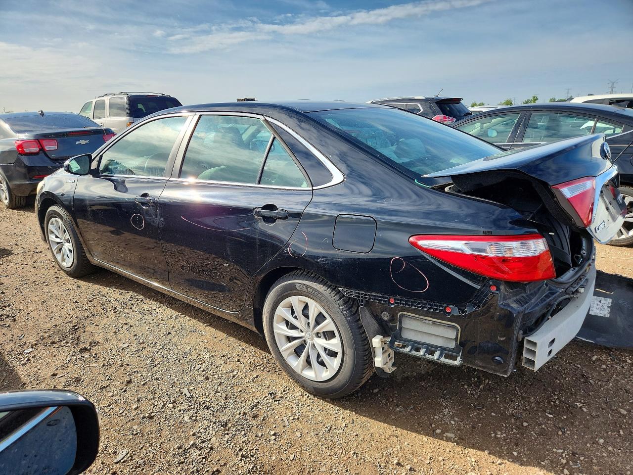 2015 Toyota Camry Hybrid Le Black vin: 4T1BD1FK7FU165309