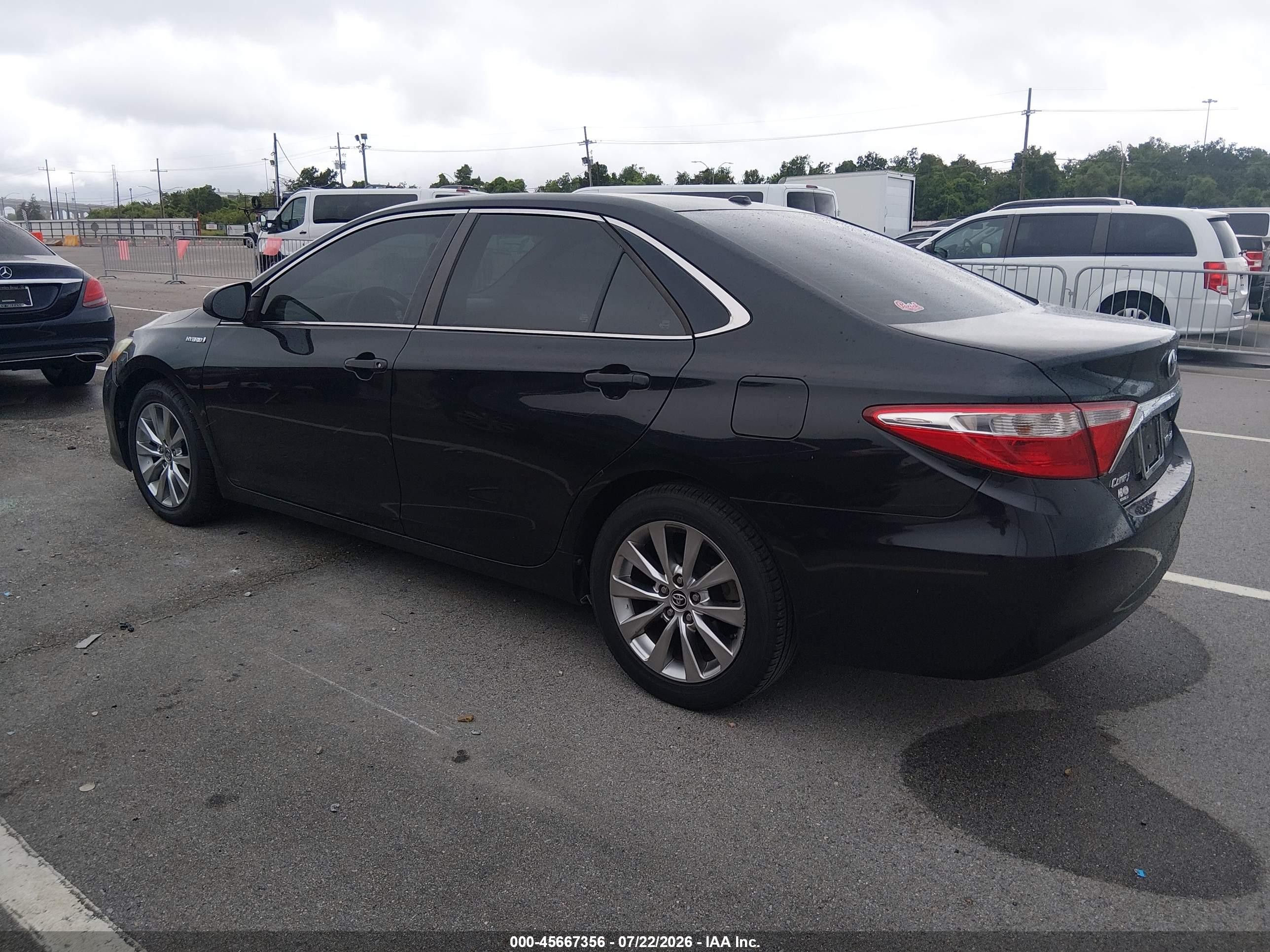 2015 Toyota Camry Hybrid Xle Черный vin: 4T1BD1FK7FU171336