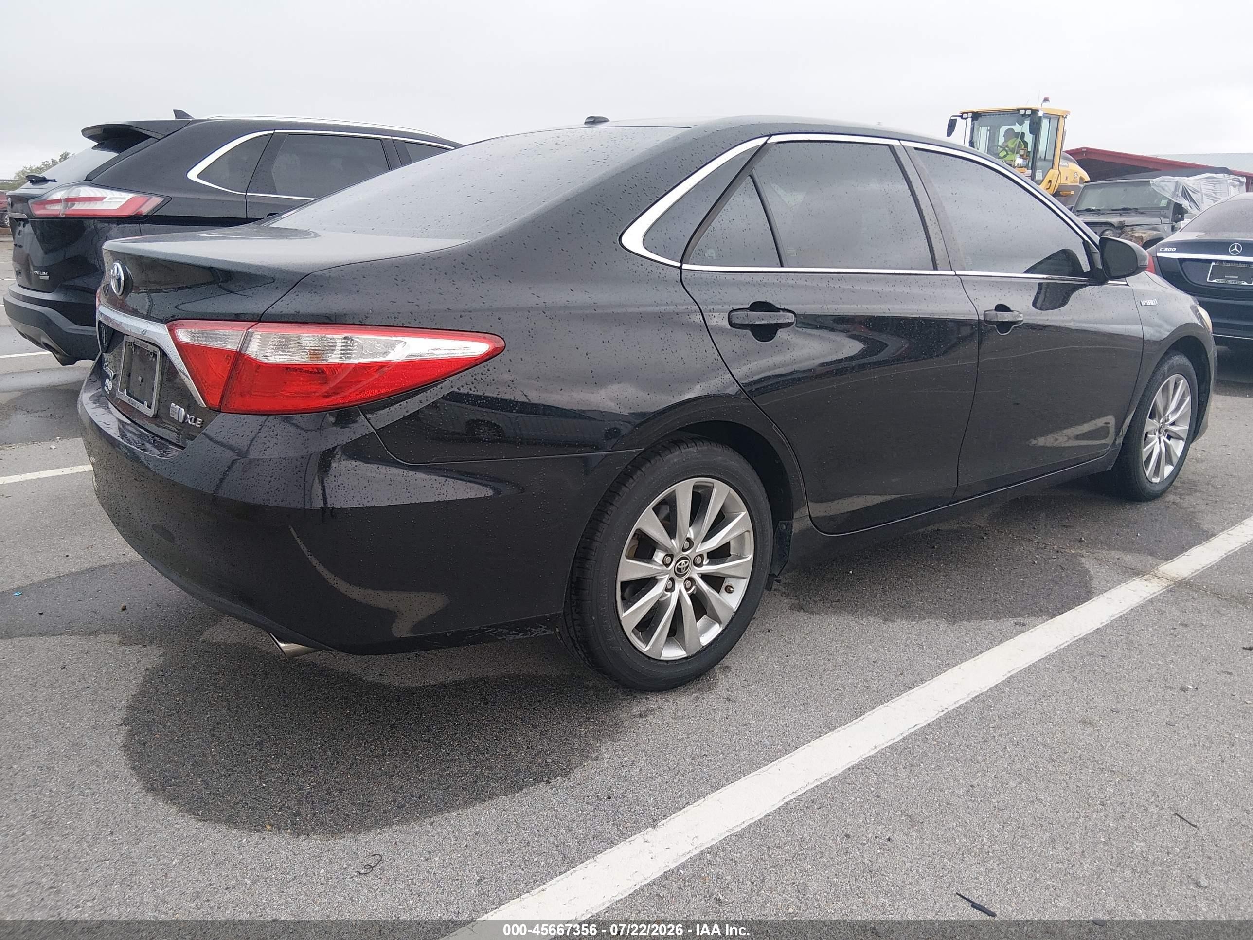 2015 Toyota Camry Hybrid Xle Черный vin: 4T1BD1FK7FU171336