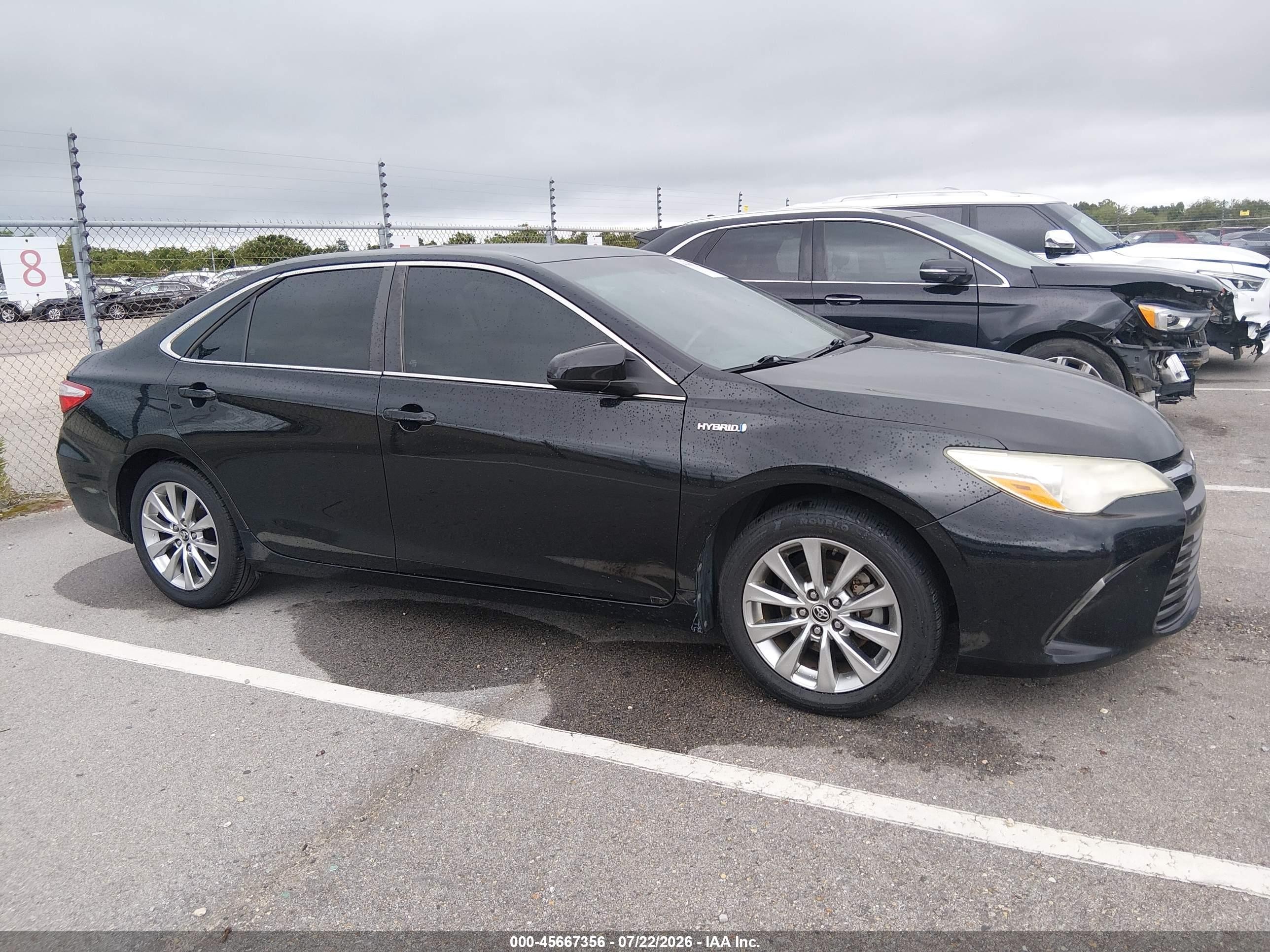 2015 Toyota Camry Hybrid Xle Черный vin: 4T1BD1FK7FU171336