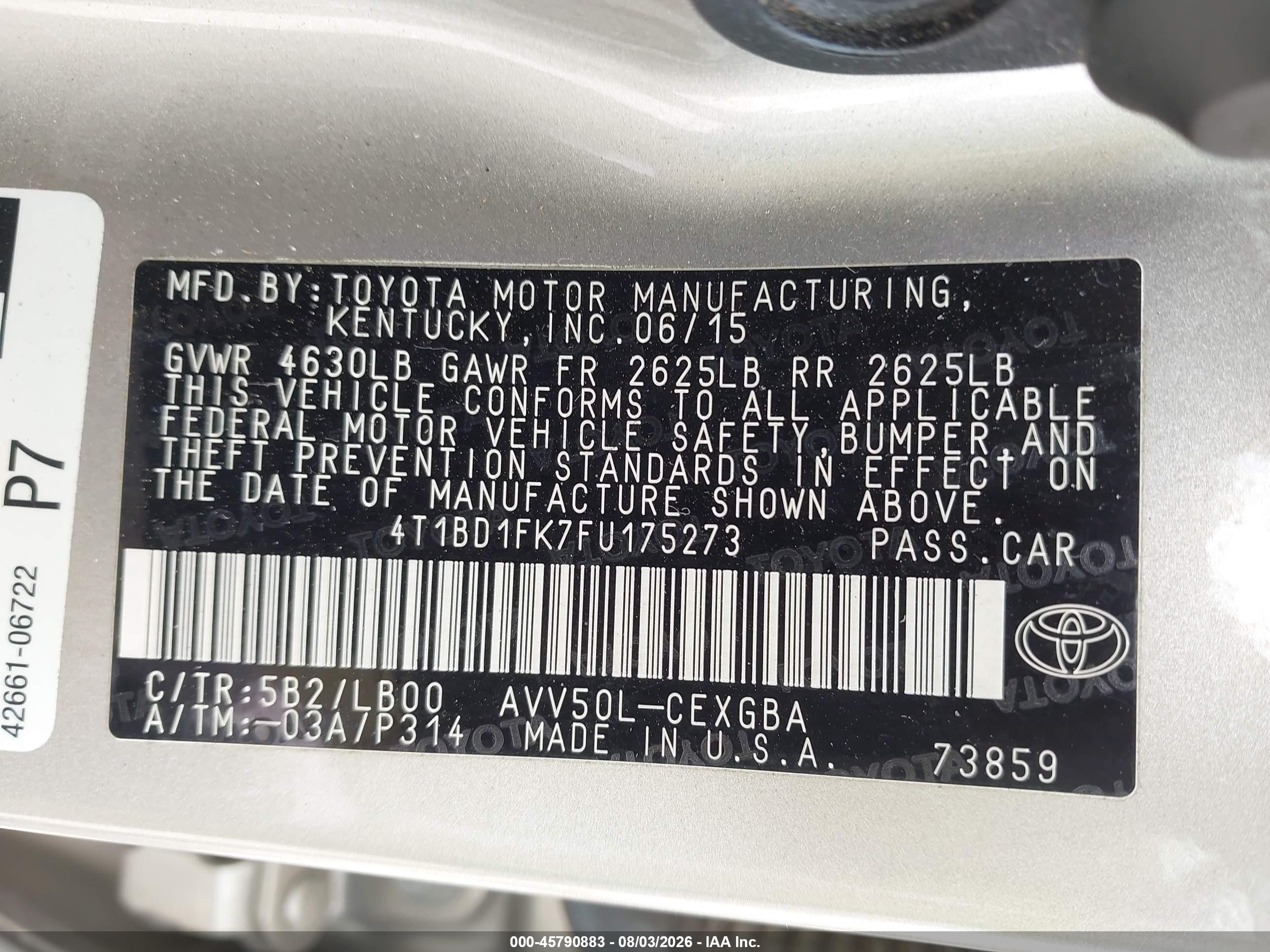 2015 Toyota Camry Hybrid Xle Желто-коричневый vin: 4T1BD1FK7FU175273