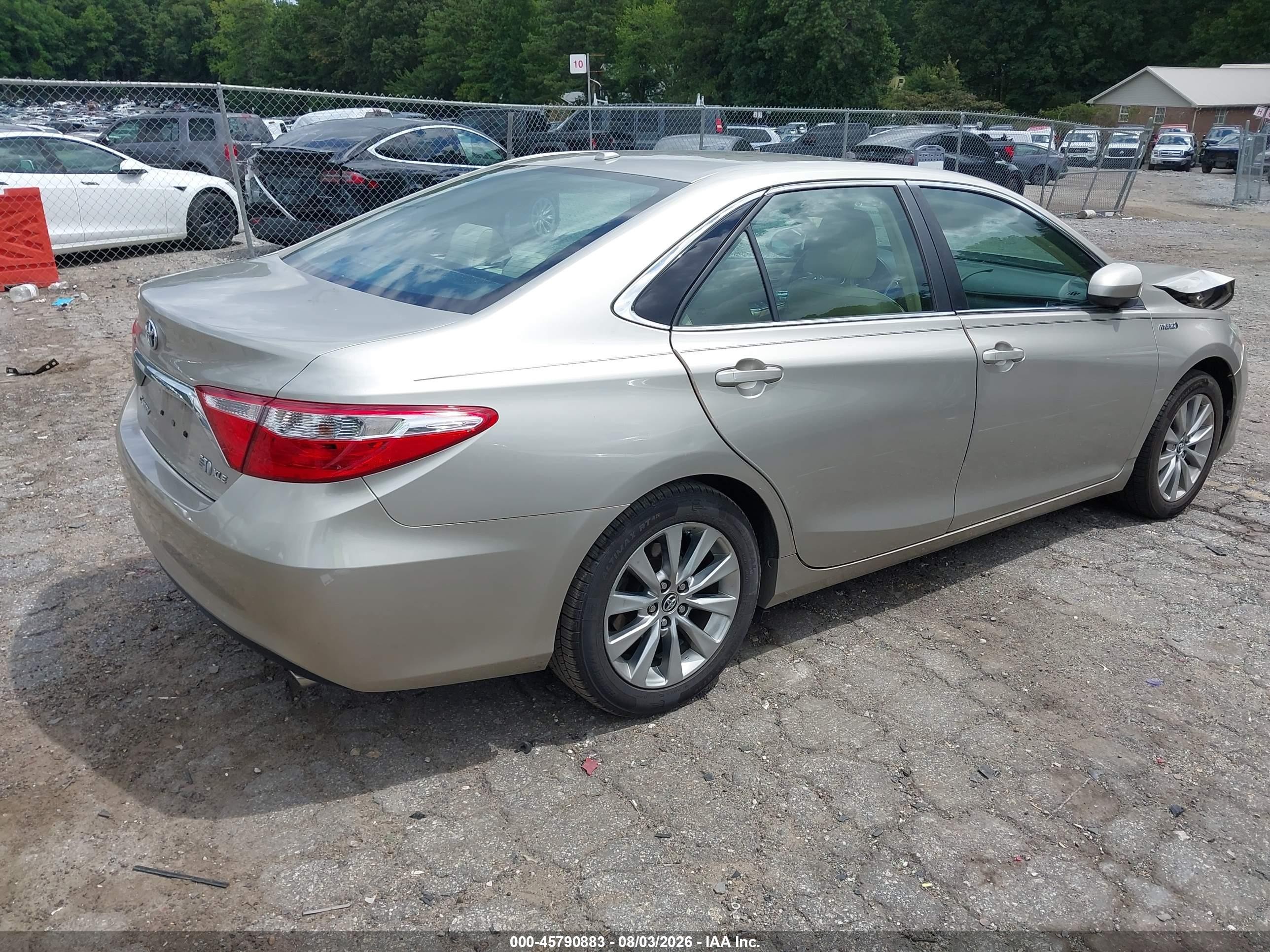 2015 Toyota Camry Hybrid Xle Желто-коричневый vin: 4T1BD1FK7FU175273