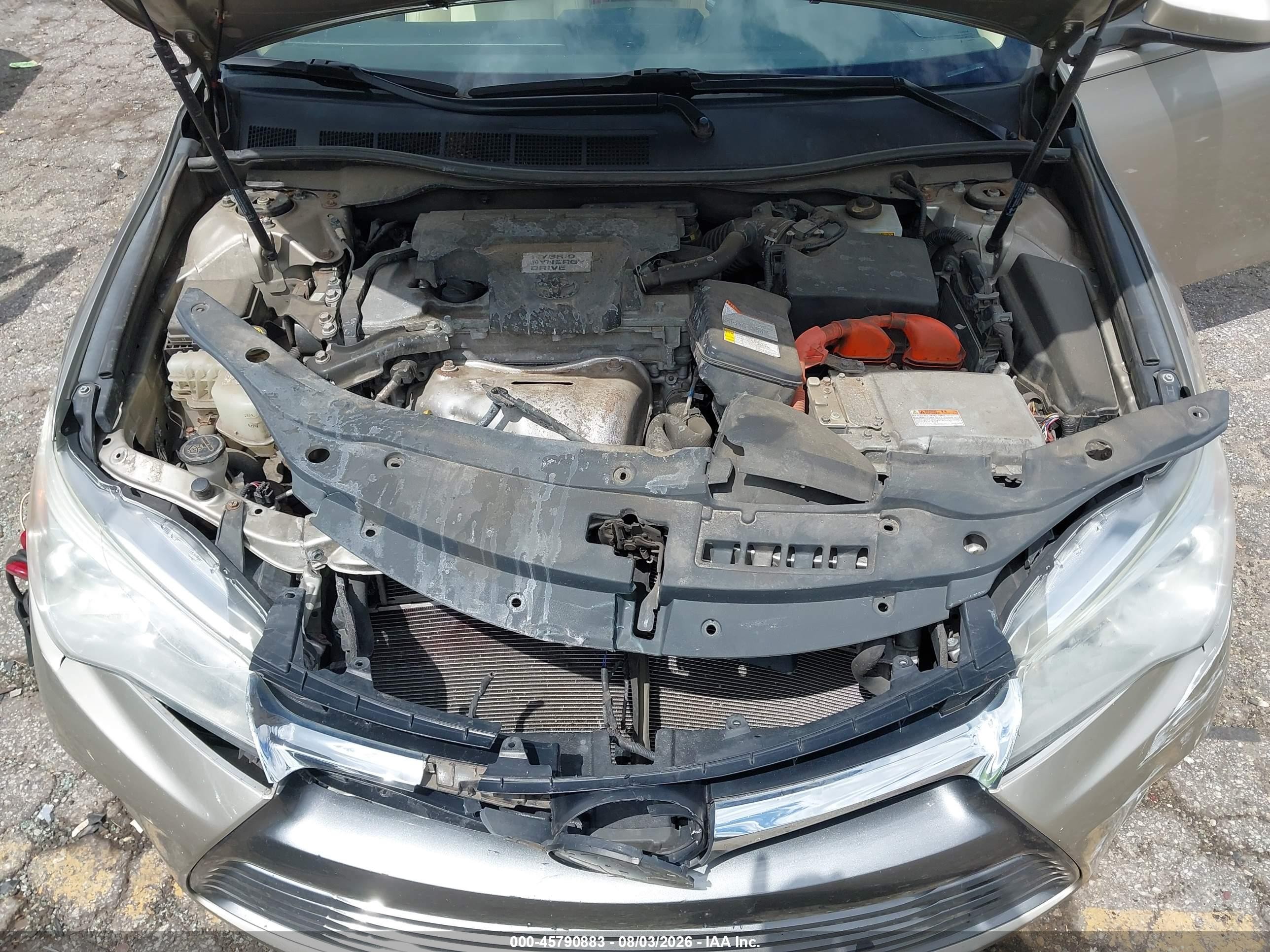 2015 Toyota Camry Hybrid Xle Желто-коричневый vin: 4T1BD1FK7FU175273