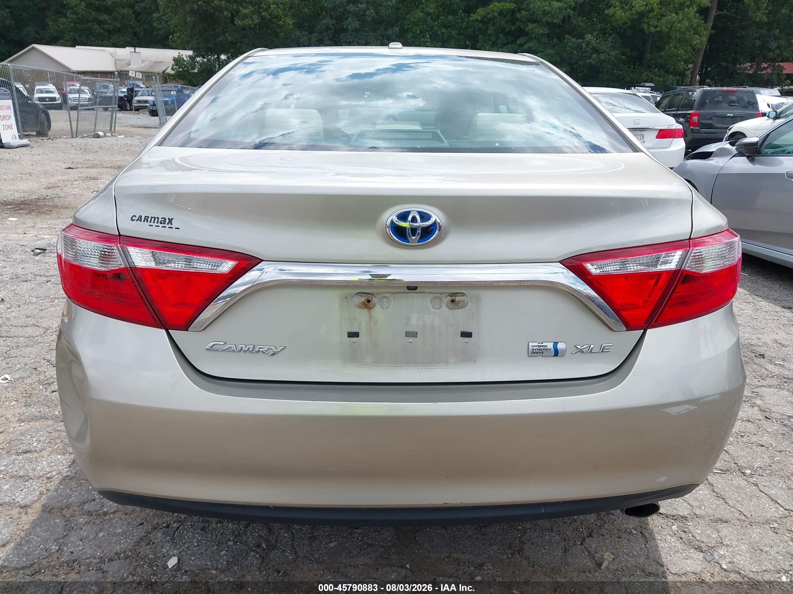 2015 Toyota Camry Hybrid Xle Желто-коричневый vin: 4T1BD1FK7FU175273