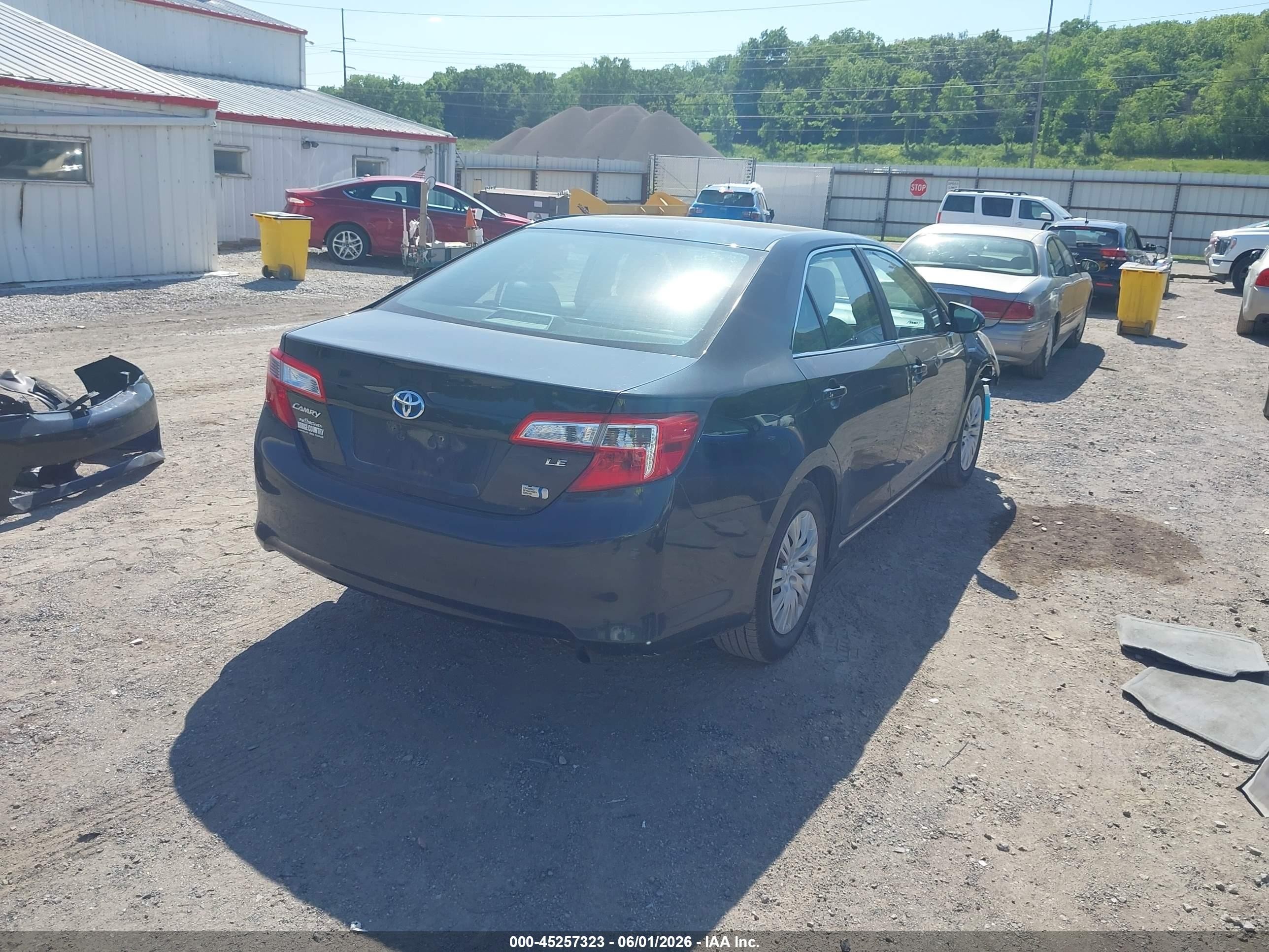 2012 Toyota Camry Hybrid Le Black vin: 4T1BD1FK8CU001143