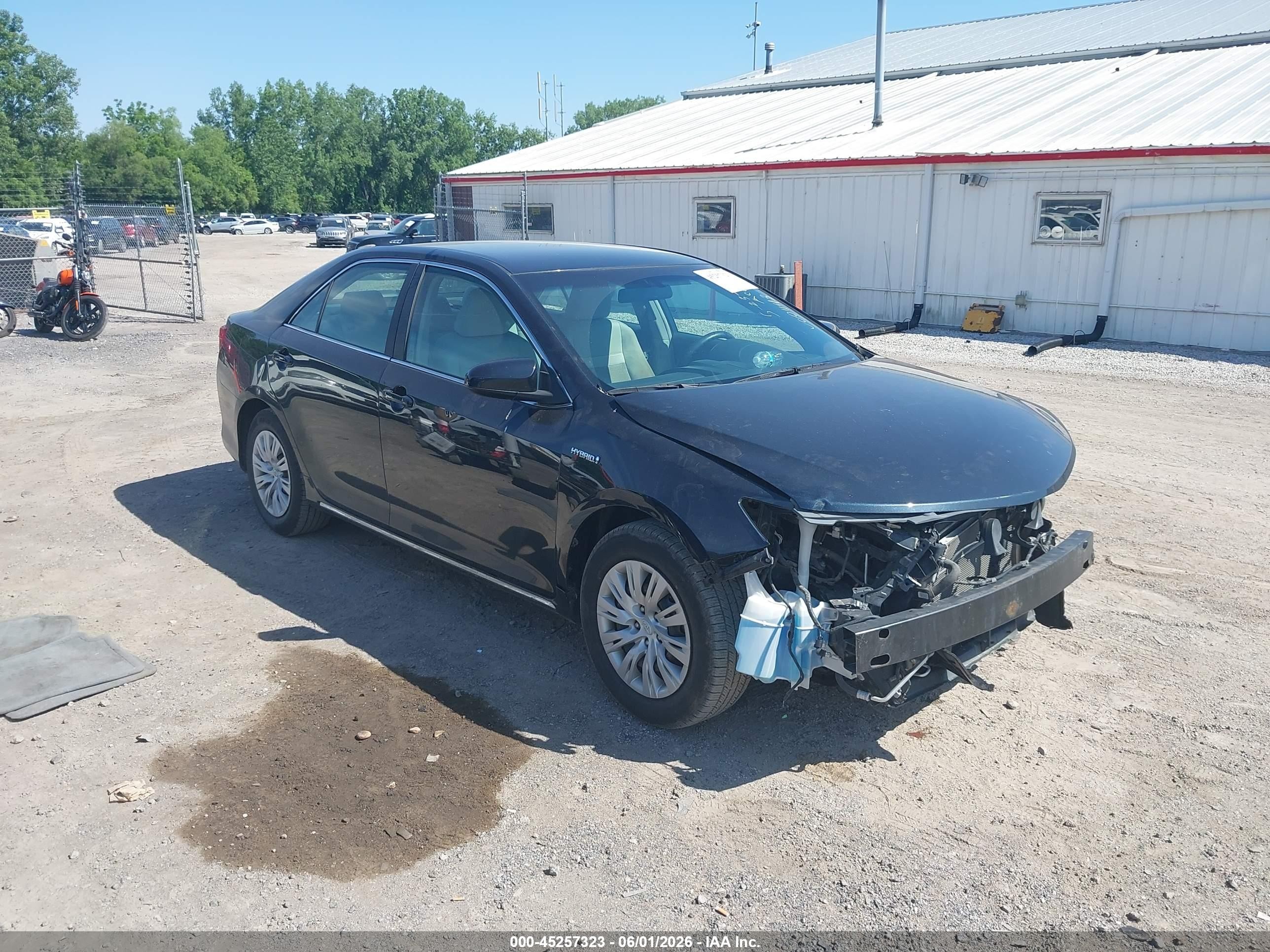 2012 Toyota Camry Hybrid Le Black vin: 4T1BD1FK8CU001143