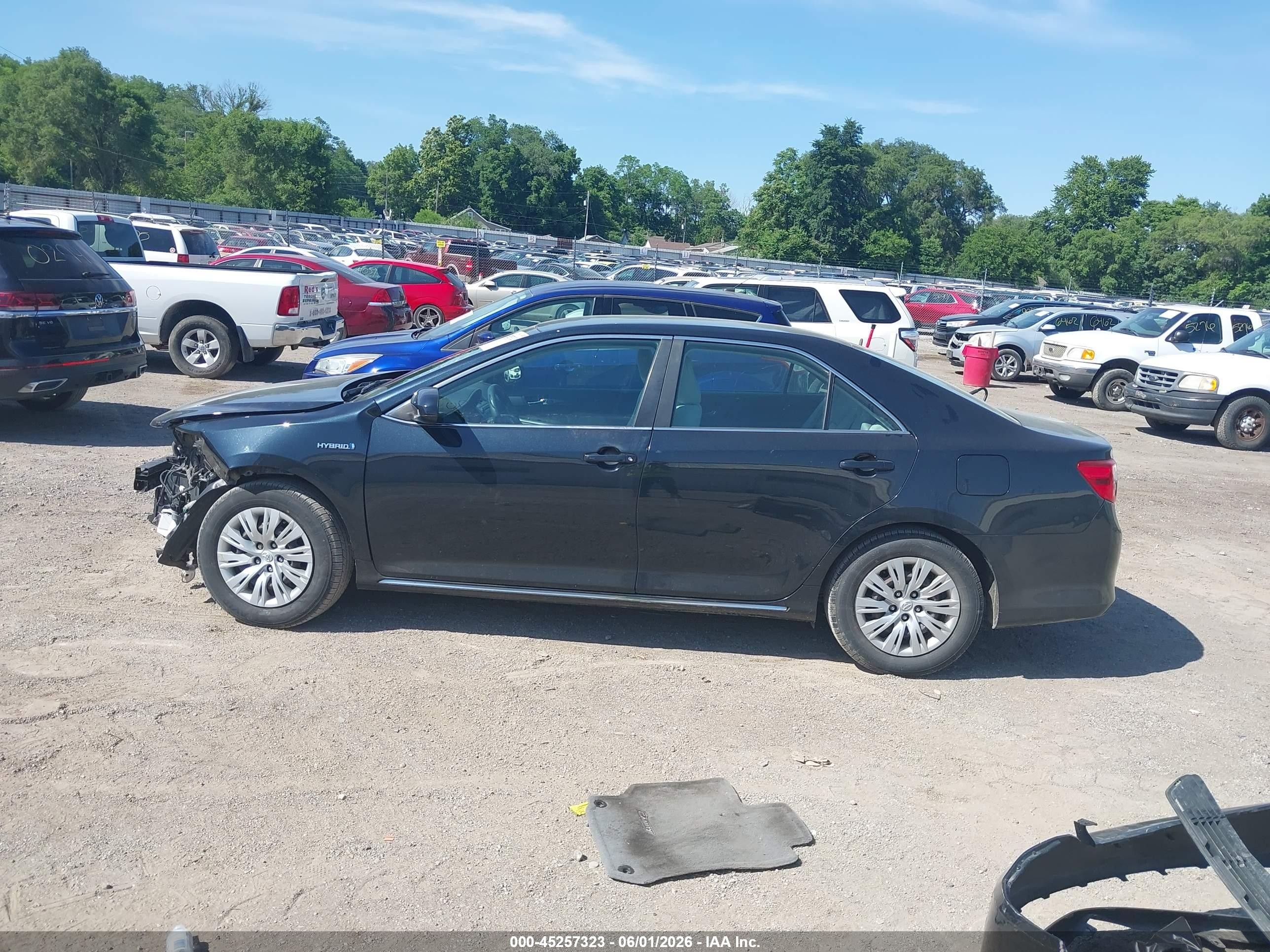 2012 Toyota Camry Hybrid Le Black vin: 4T1BD1FK8CU001143