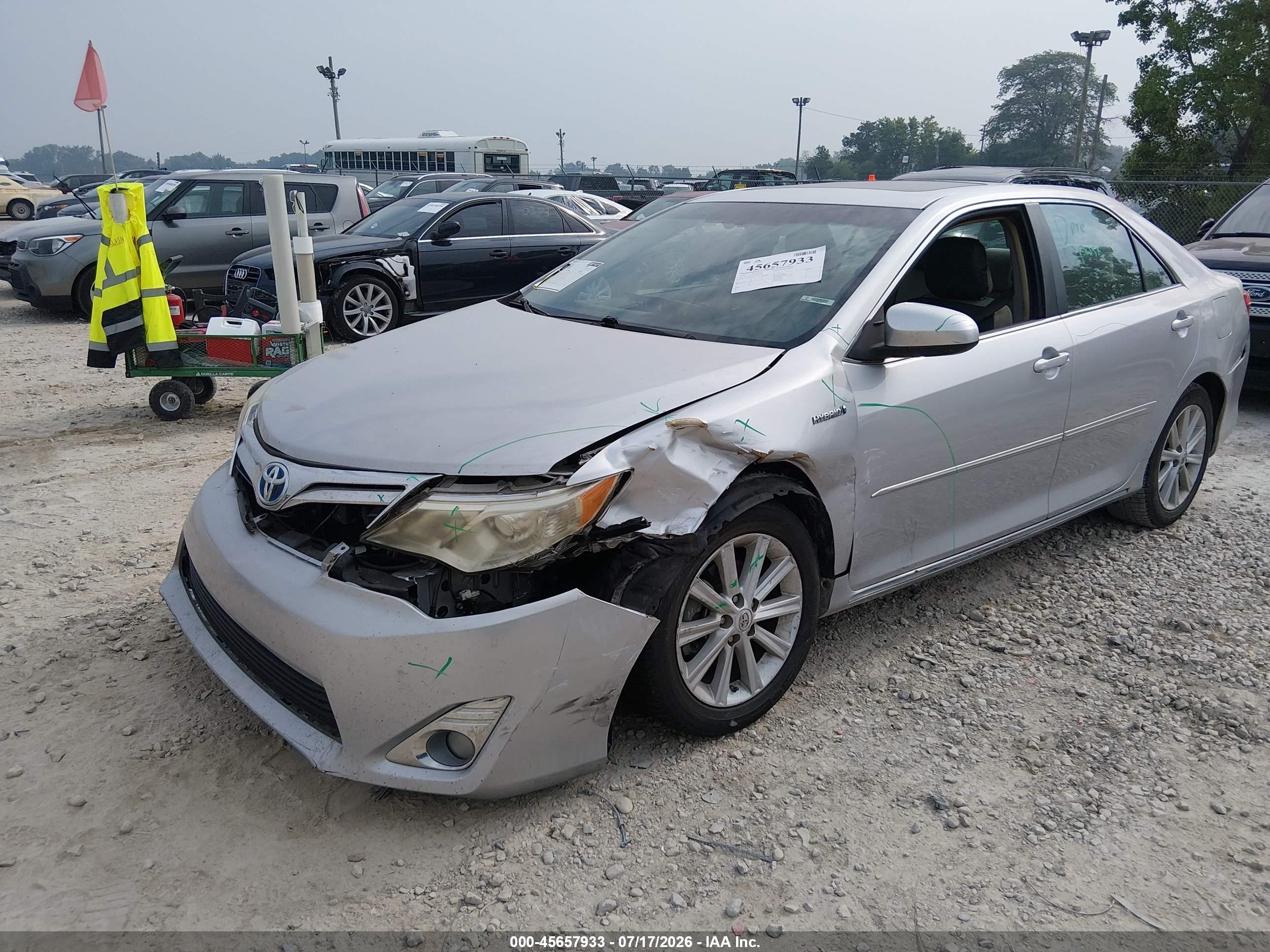 2012 Toyota Camry Hybrid Xle Silver vin: 4T1BD1FK8CU002082