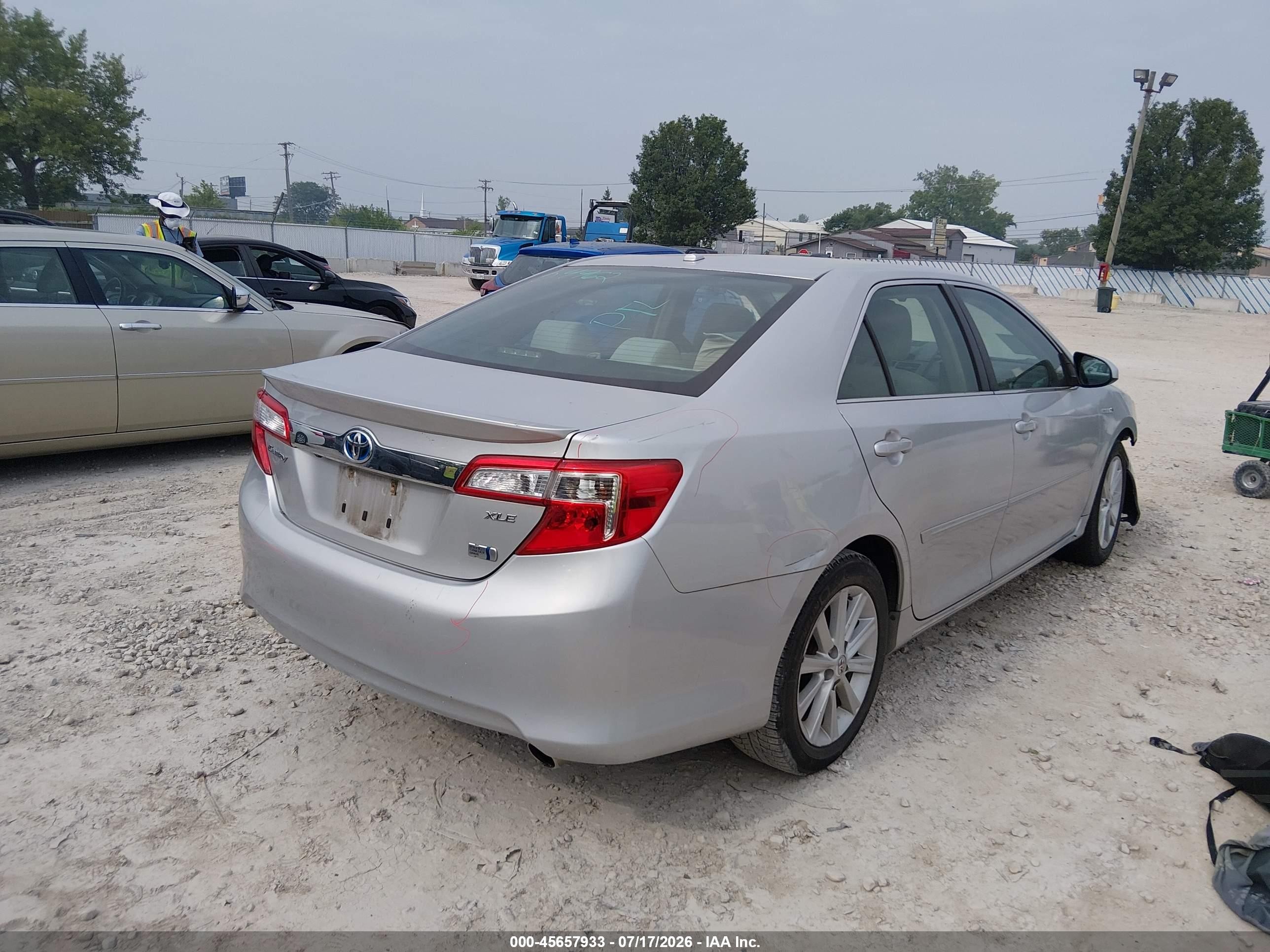 2012 Toyota Camry Hybrid Xle Silver vin: 4T1BD1FK8CU002082