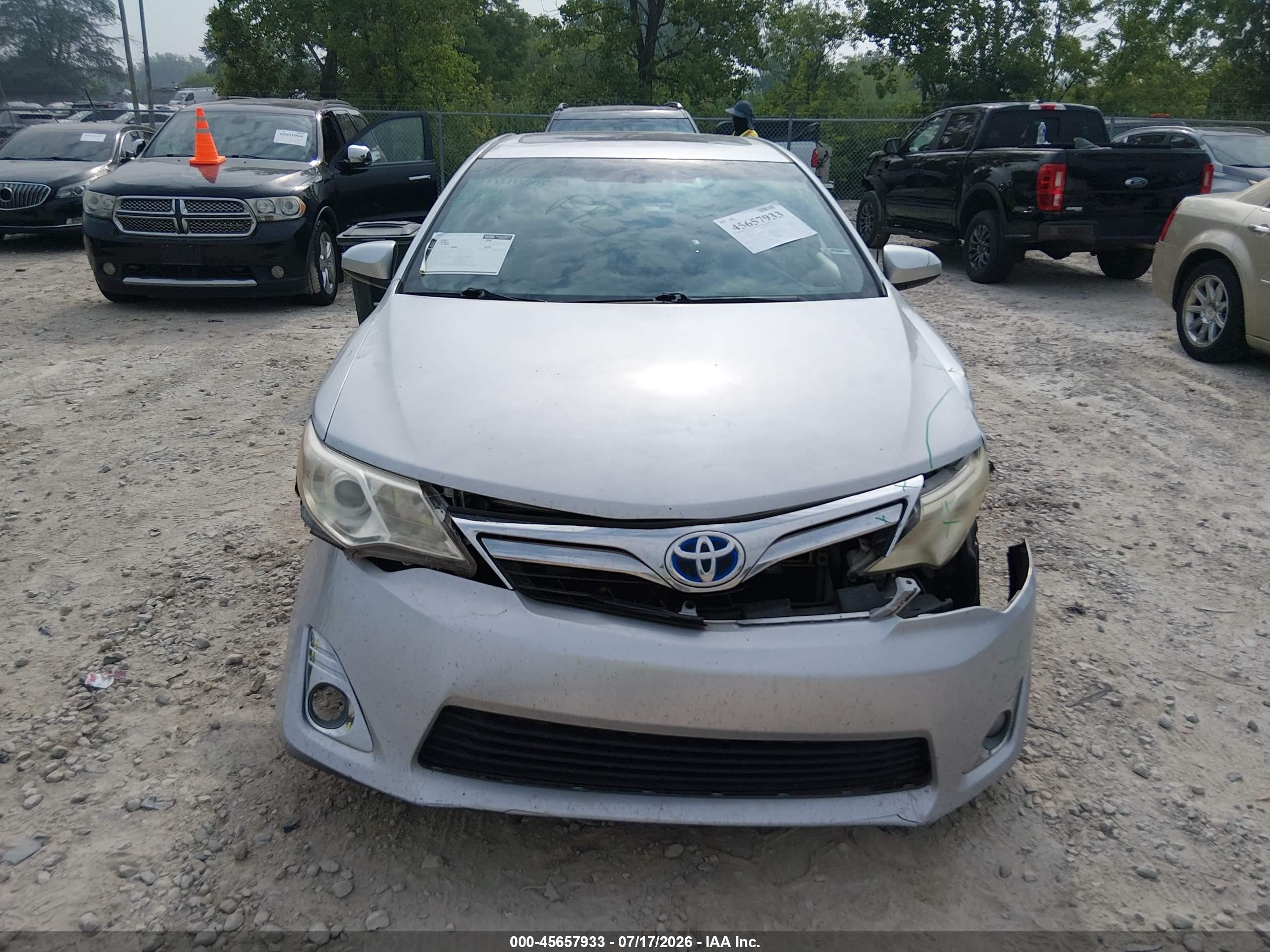 2012 Toyota Camry Hybrid Xle Silver vin: 4T1BD1FK8CU002082