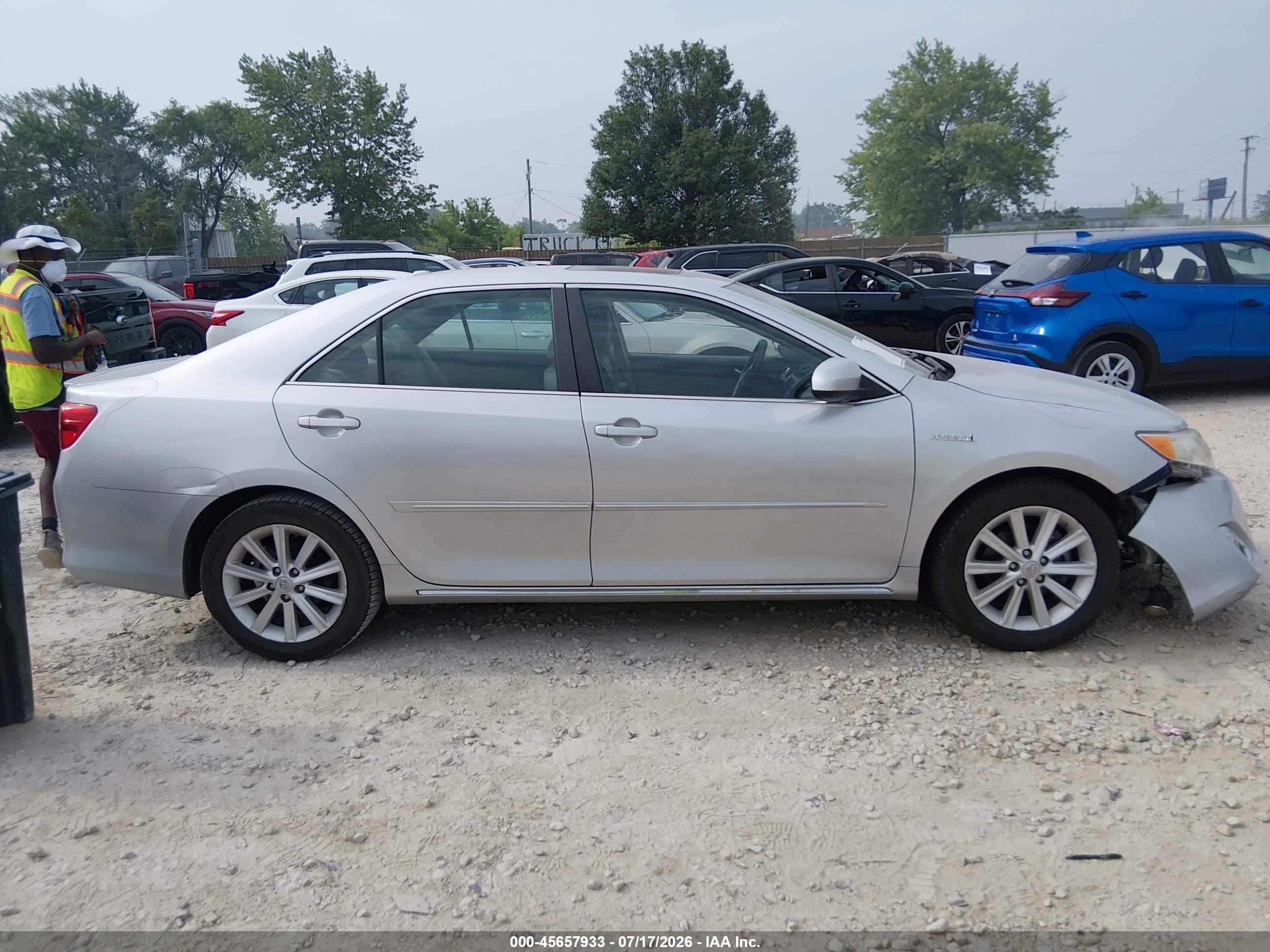 2012 Toyota Camry Hybrid Xle Silver vin: 4T1BD1FK8CU002082